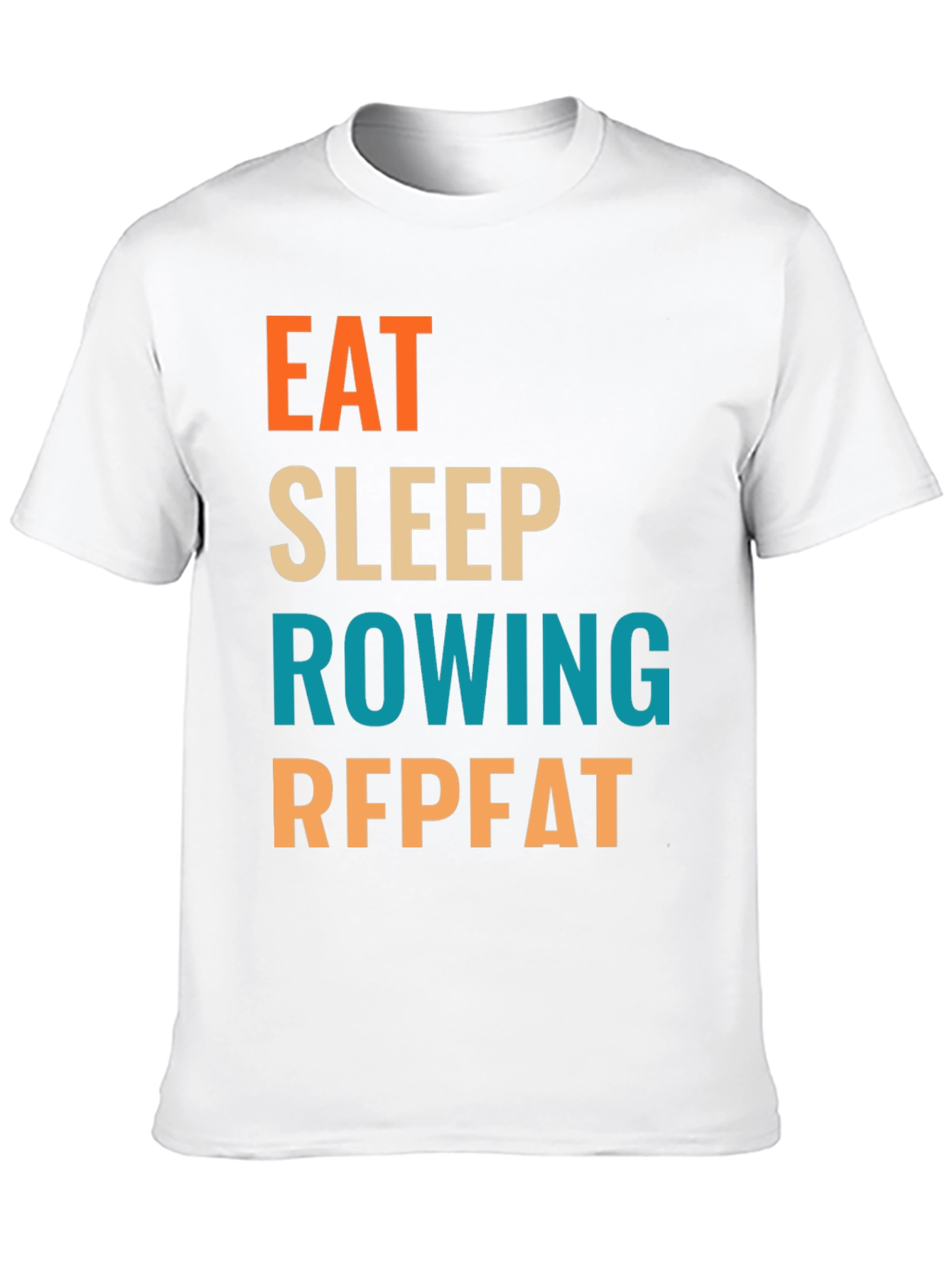 Eat Sleep Rowing Repeat T-Shirt | Rowing Fan Tee