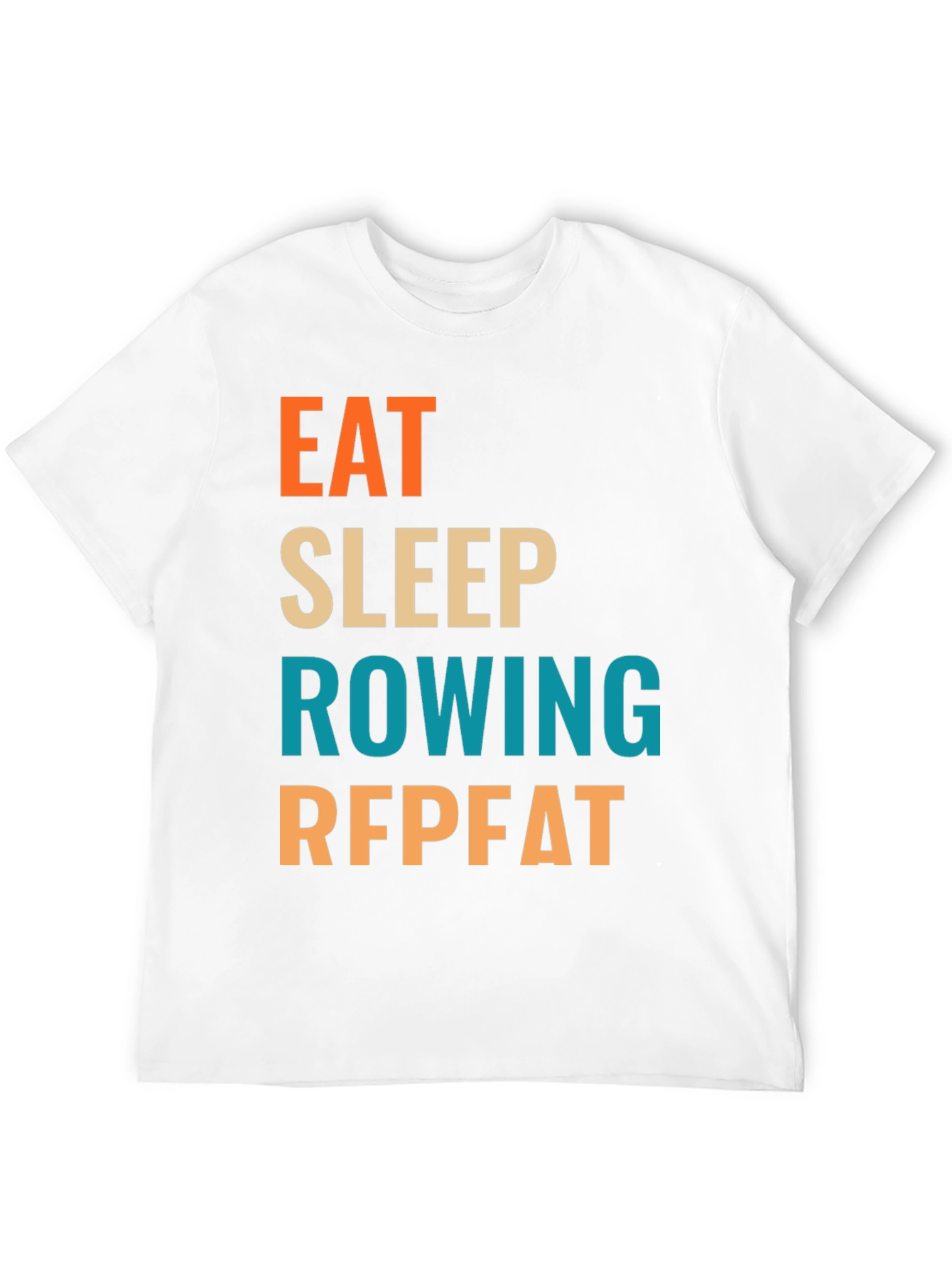 Eat Sleep Rowing Repeat T-Shirt | Rowing Fan Tee