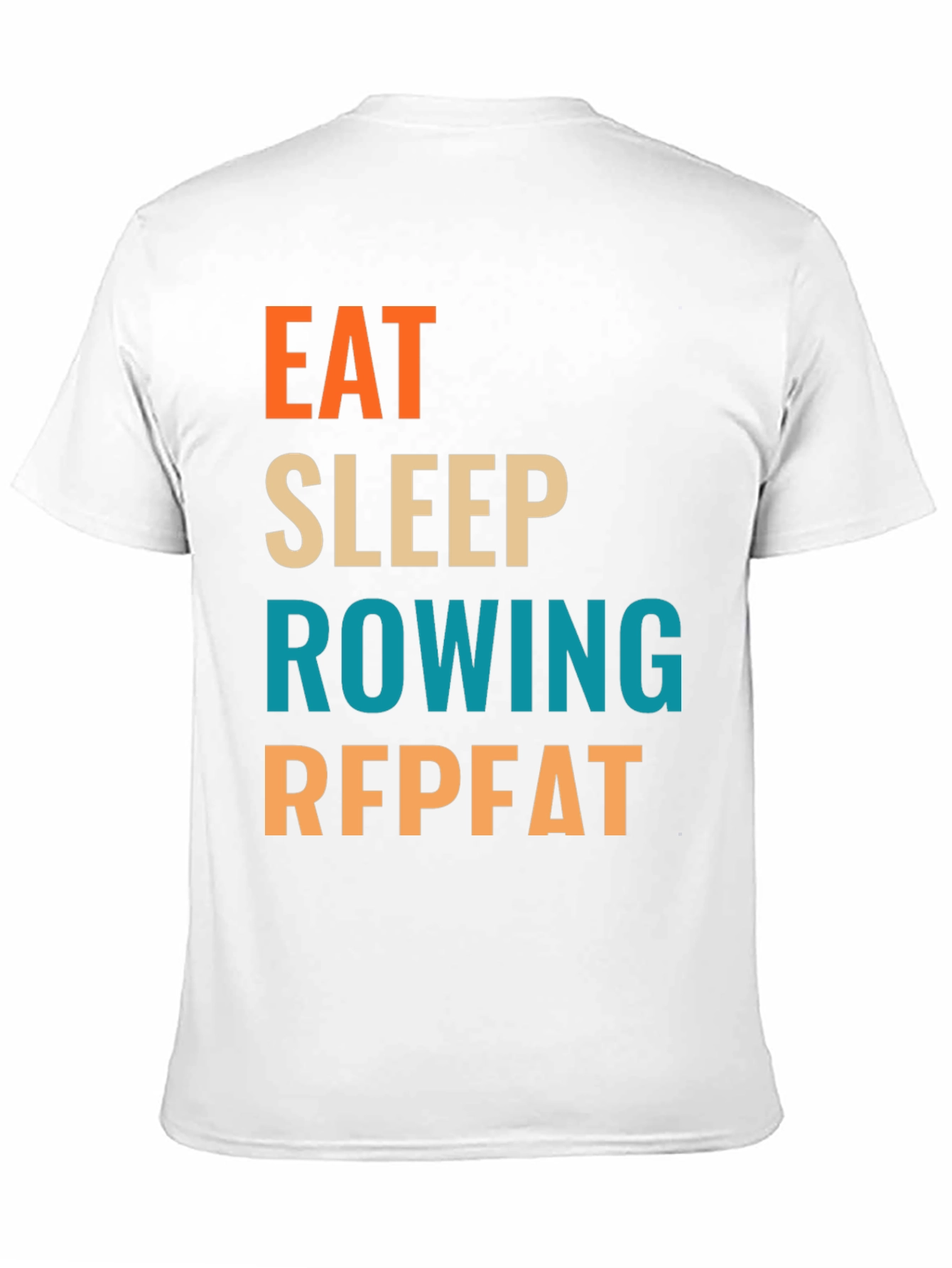 Eat Sleep Rowing Repeat T-Shirt | Rowing Fan Tee