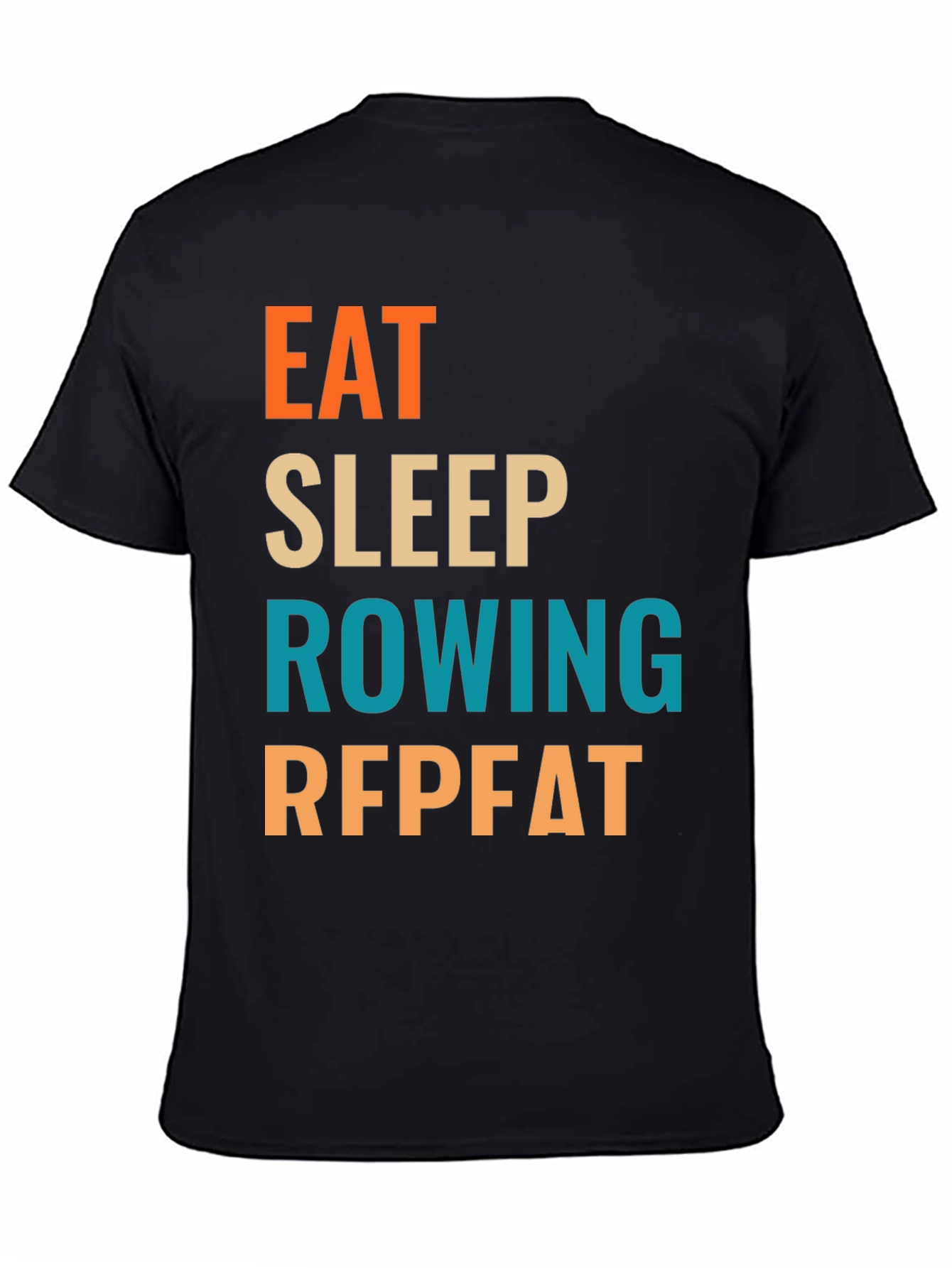 Eat Sleep Rowing Repeat T-Shirt | Rowing Fan Tee