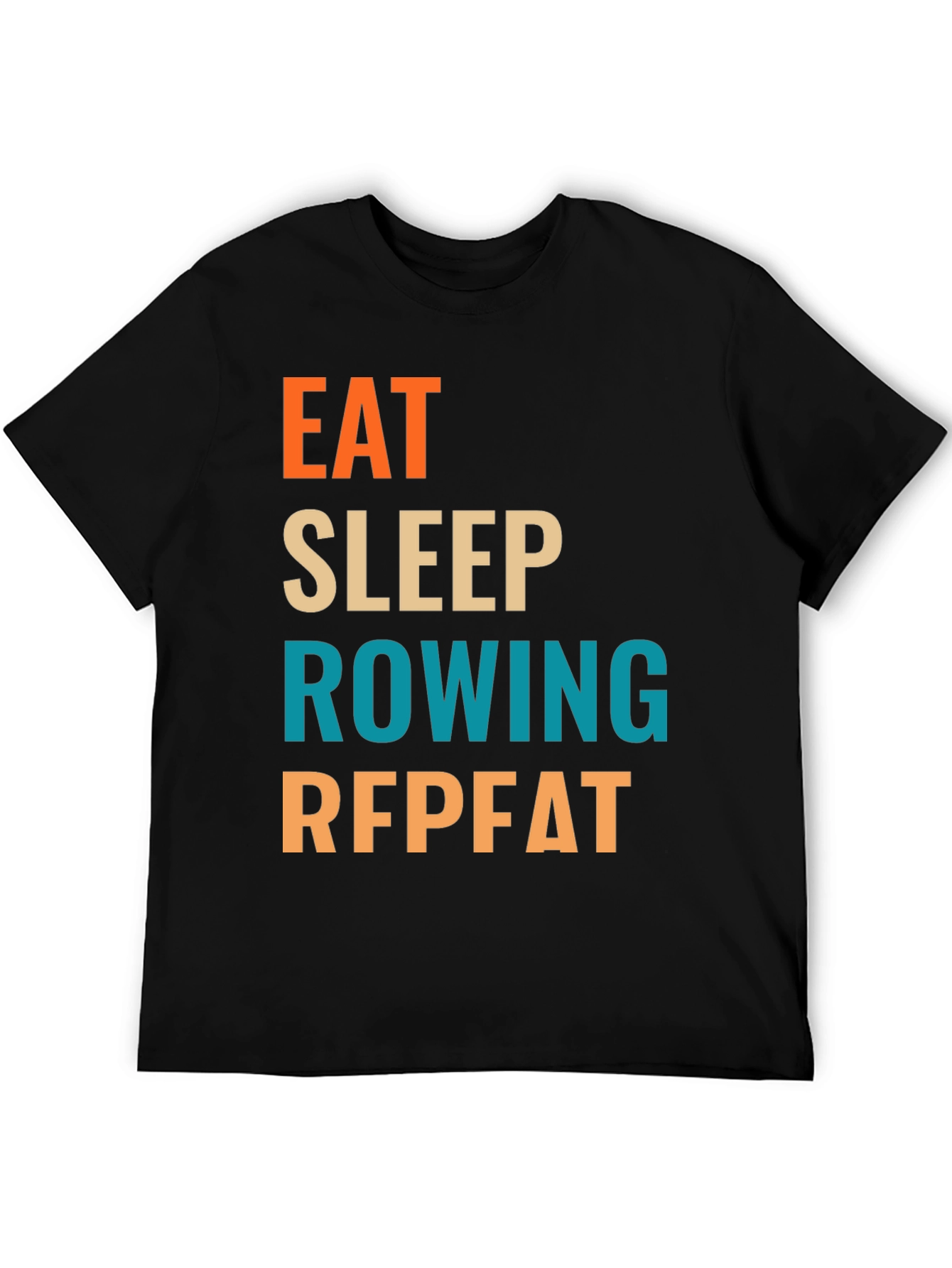 Eat Sleep Rowing Repeat T-Shirt | Rowing Fan Tee