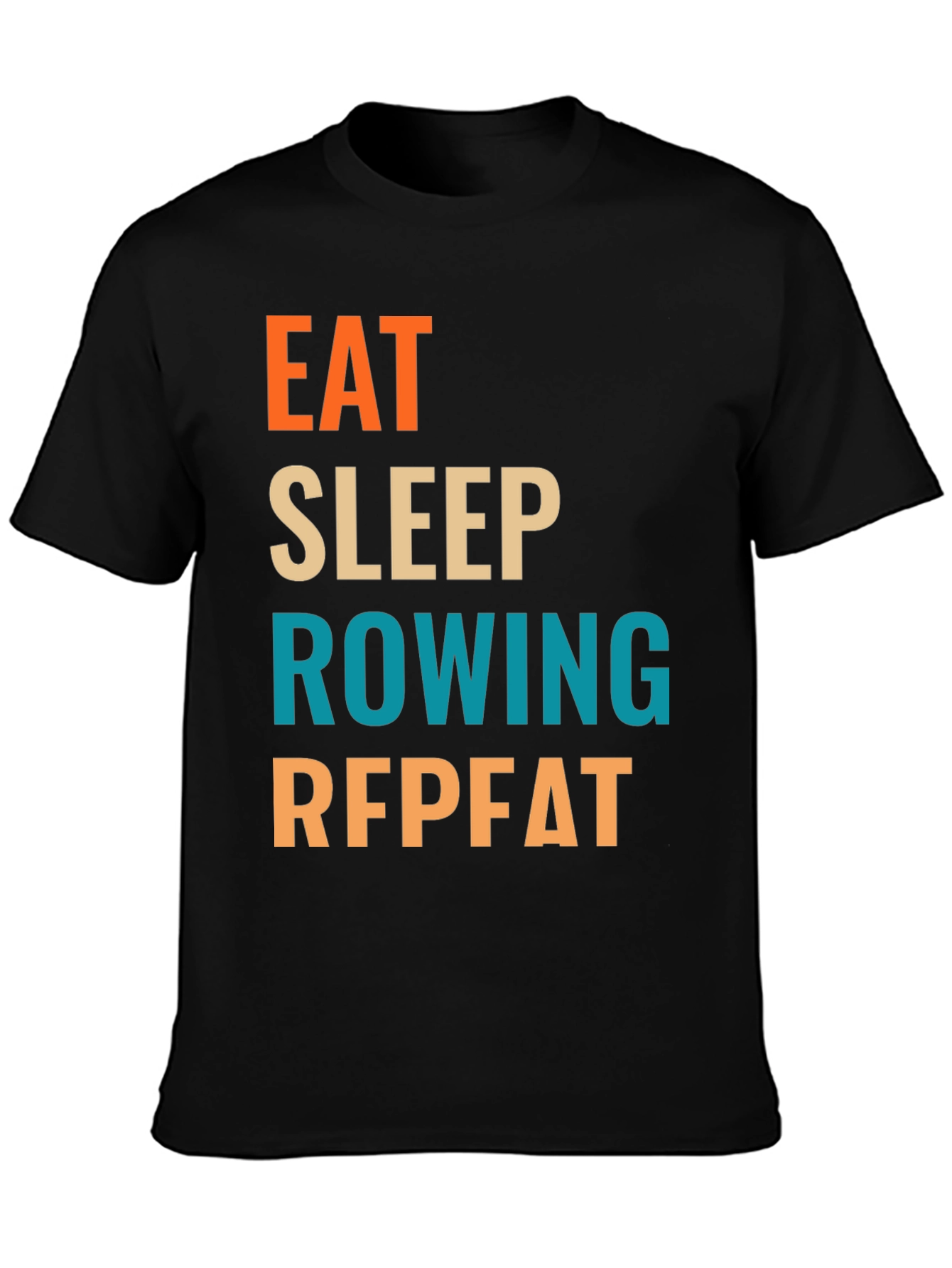 Eat Sleep Rowing Repeat T-Shirt | Rowing Fan Tee