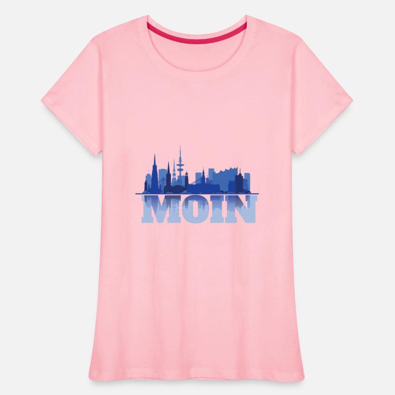 Moin Hamburg Skyline Sea Silhouette