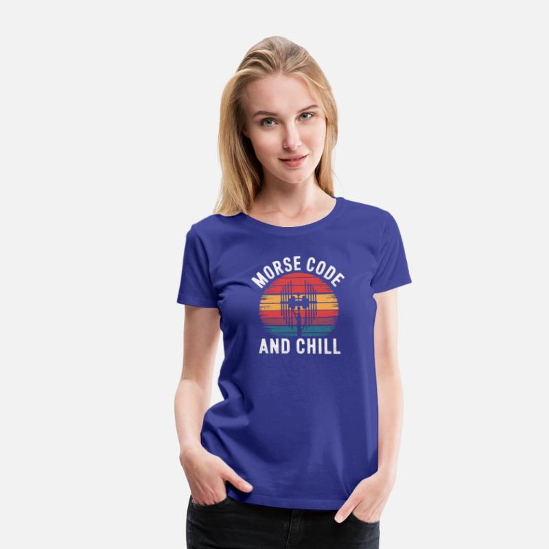 Morse Code And Chill Amateuer Radio Operater Ham