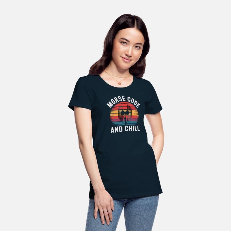 Morse Code And Chill Amateuer Radio Operater Ham
