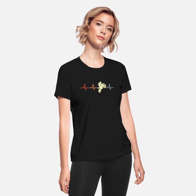 Motocross Rider Heart Rate Vintage