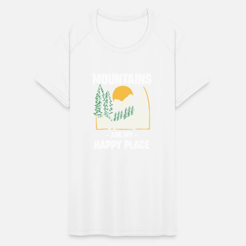 Mountains Are My Happy Place Funny Hiker