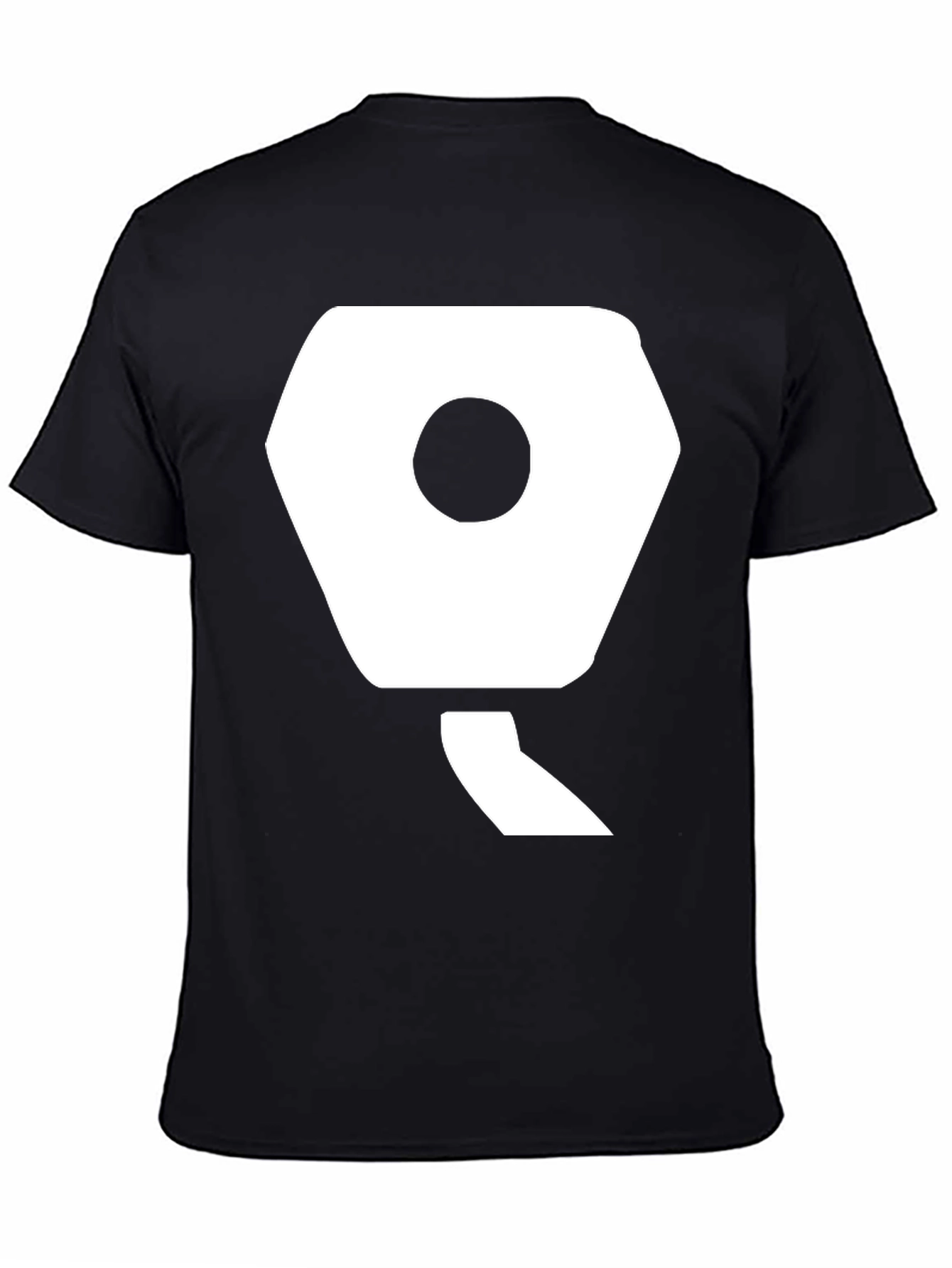Modern Hexagon Graphic Tee - Unisex Black Shirt