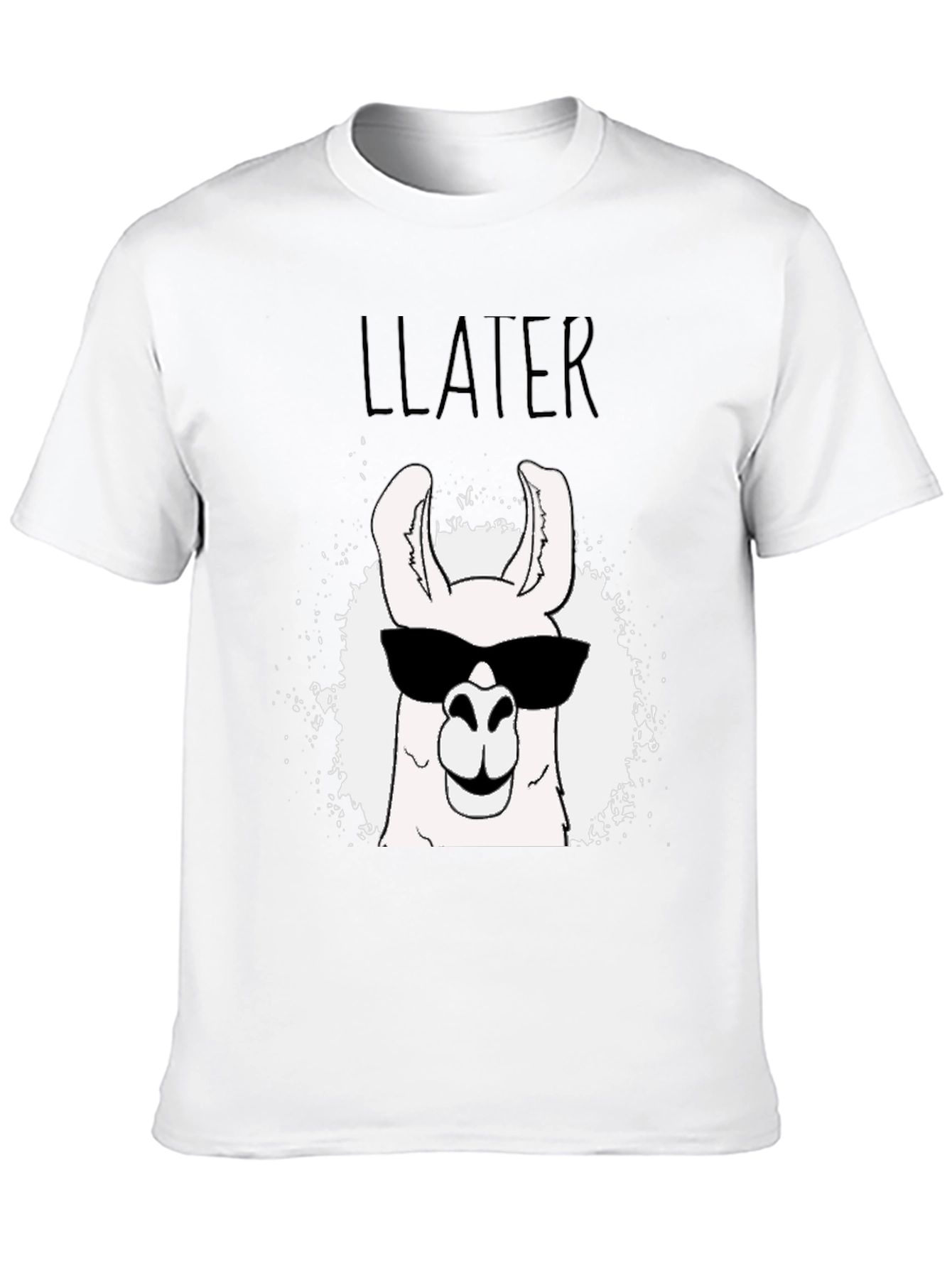 Cool Llama T-Shirt - Black Graphic Tee