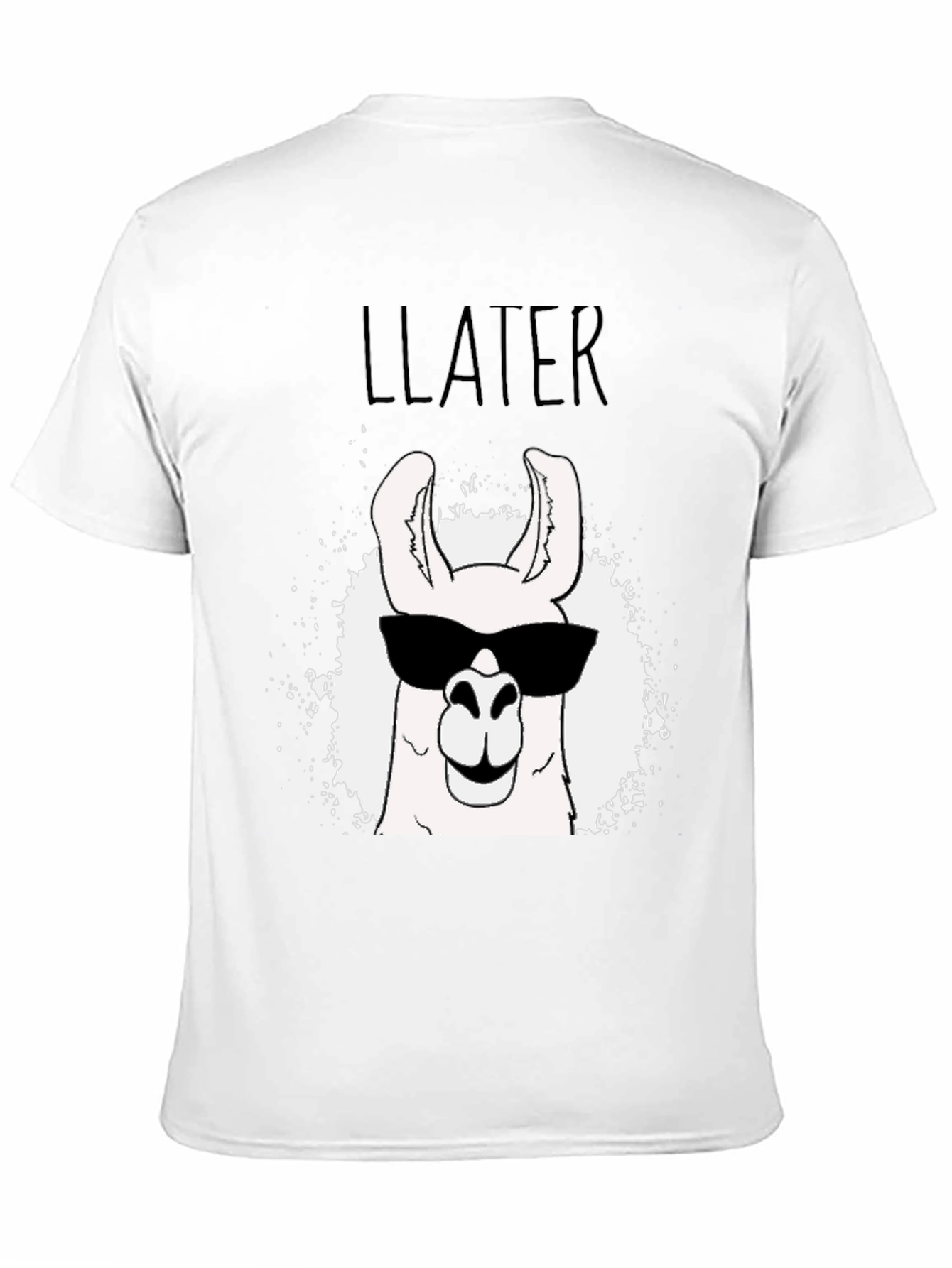 Cool Llama T-Shirt - Black Graphic Tee