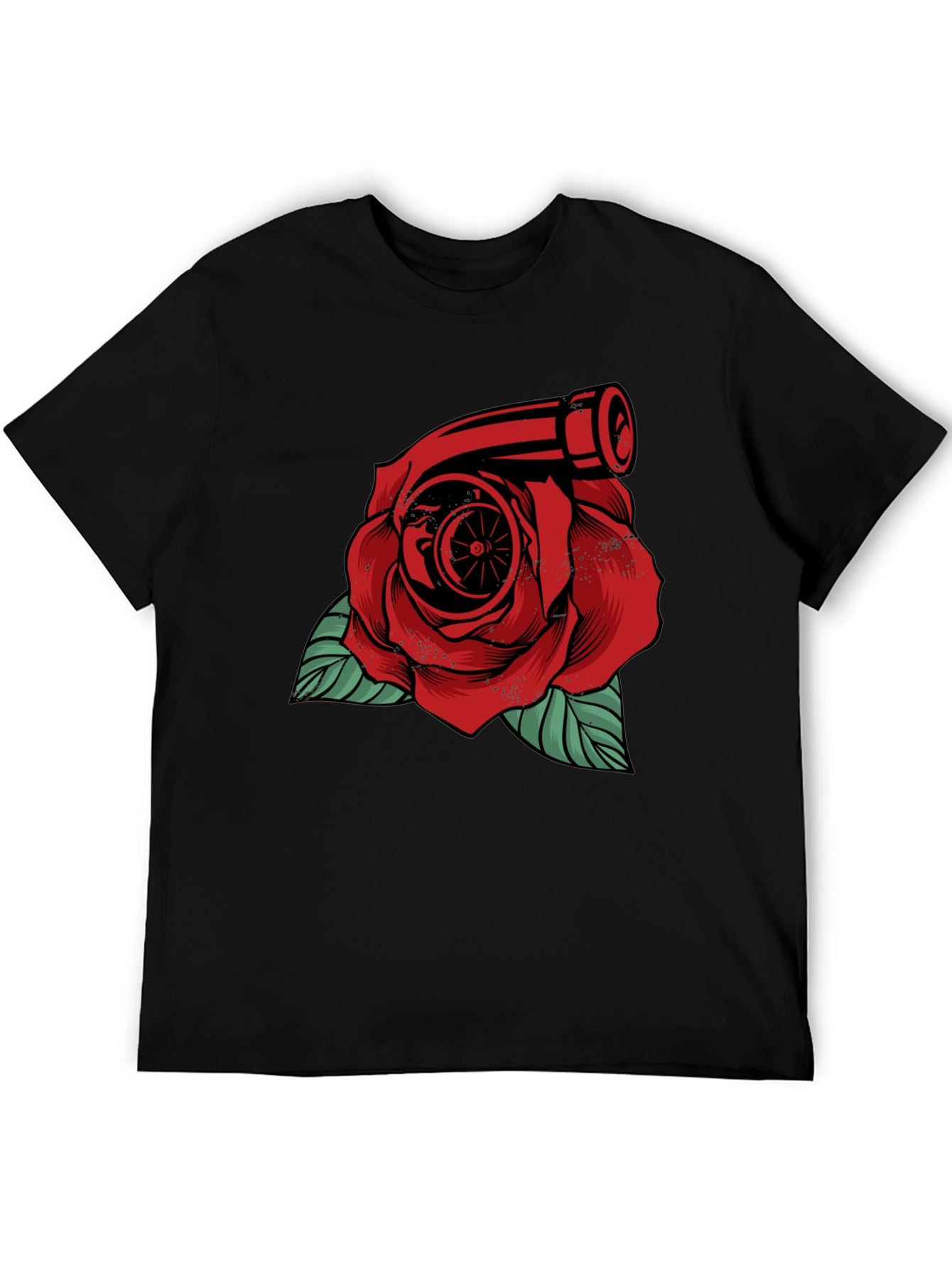 Turbo Rose Graphic Tee - Automotive Enthusiast
