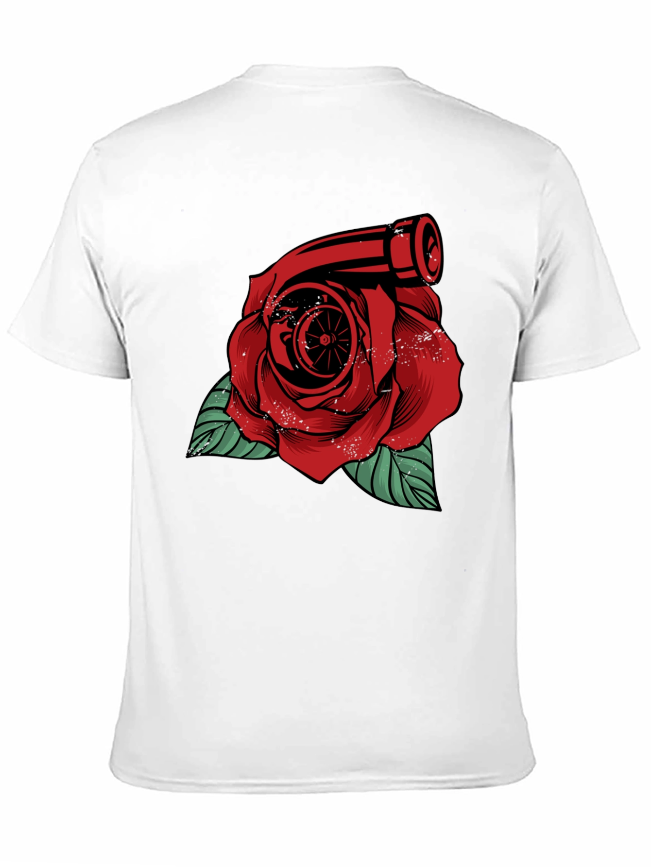 Turbo Rose Graphic Tee - Automotive Enthusiast