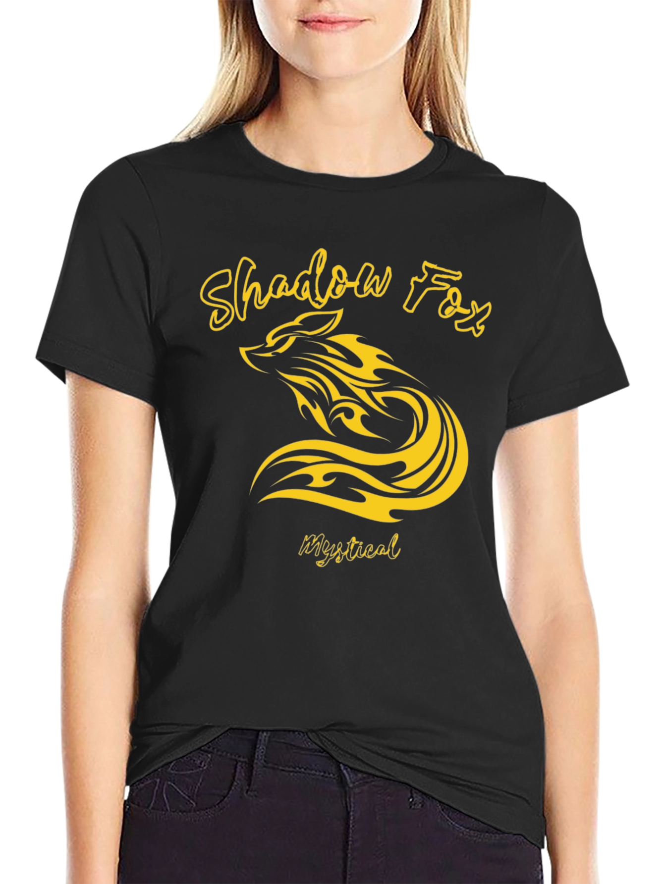 Shadow Fox Mystical Graphic T-Shirt