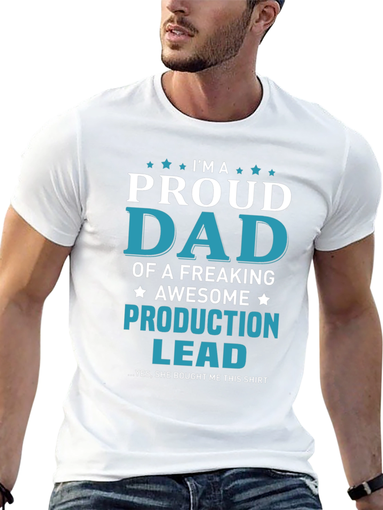 Proud Dad Production Lead Graphic T-Shirt
