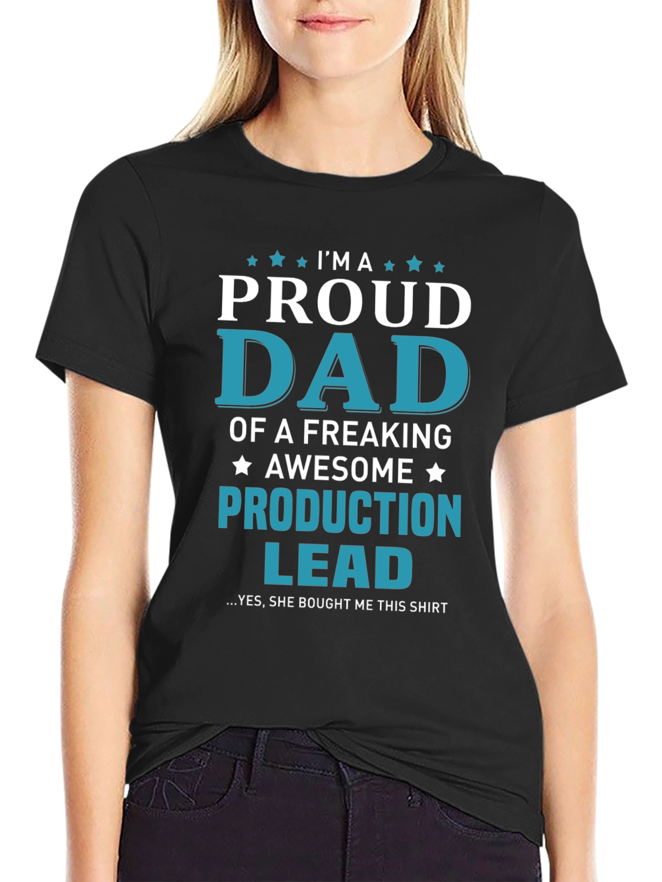 Proud Dad Production Lead Graphic T-Shirt