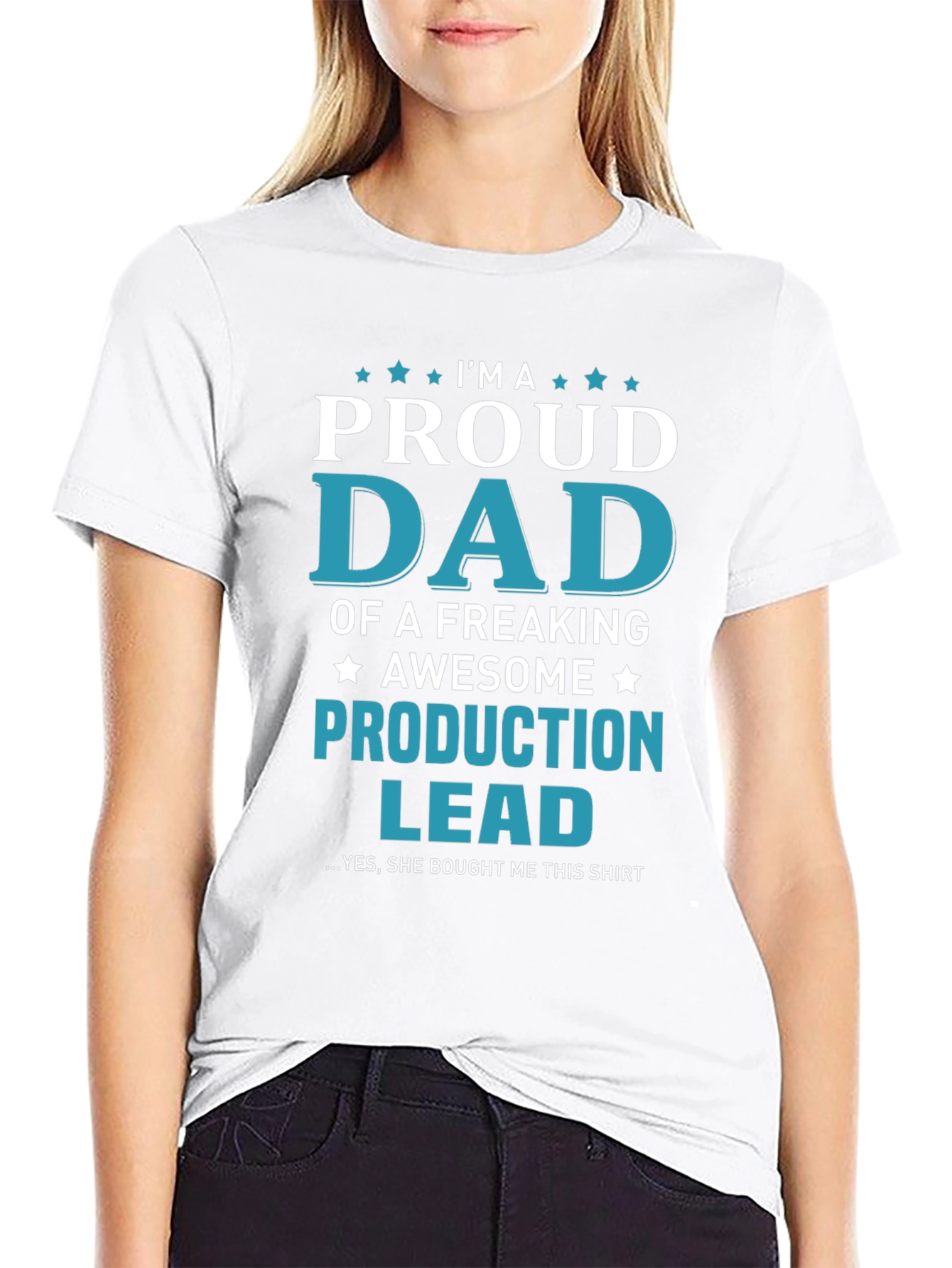 Proud Dad Production Lead Graphic T-Shirt