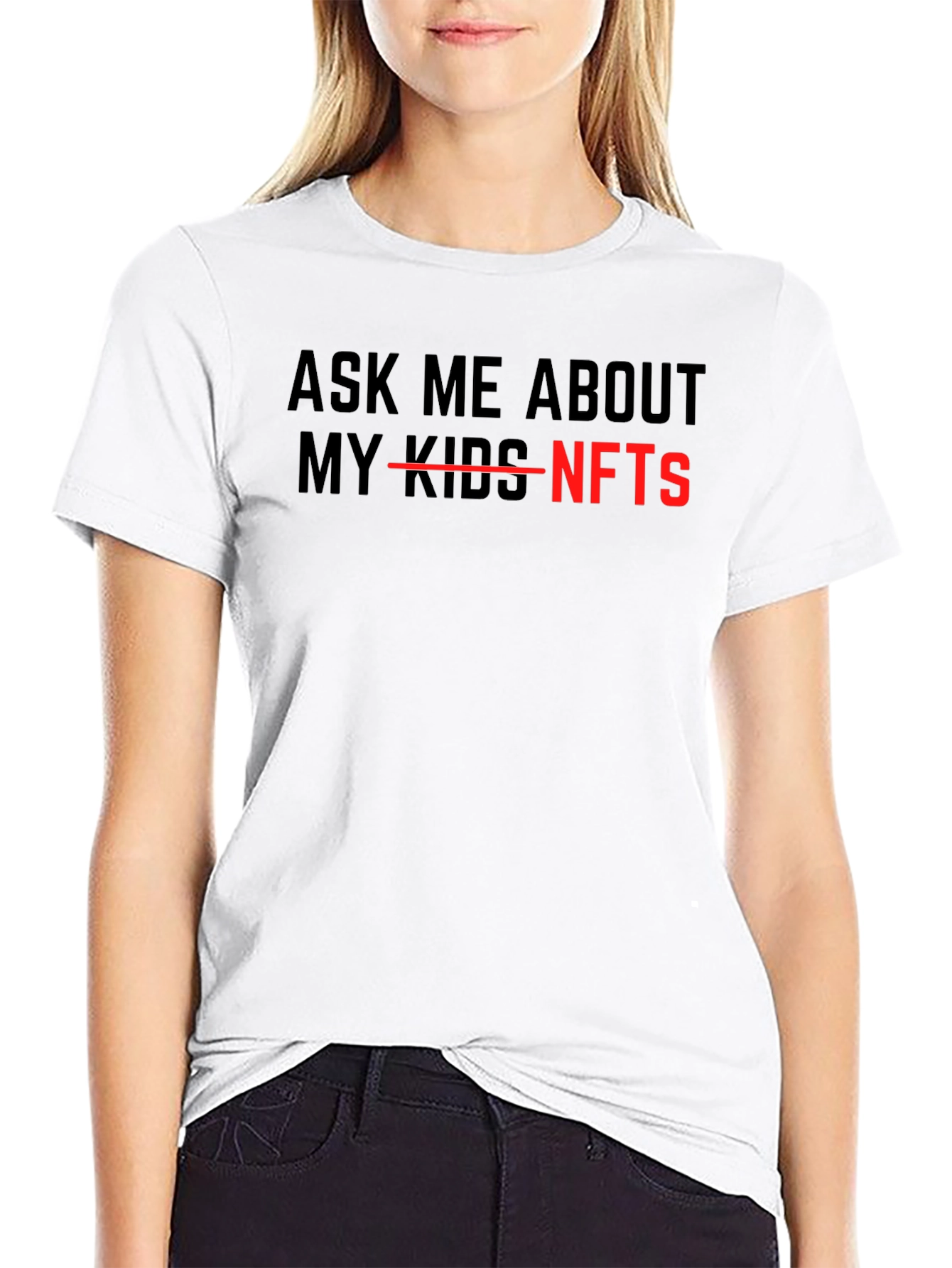 Ask Me About NFTs - Funny Sarcastic T-Shirt