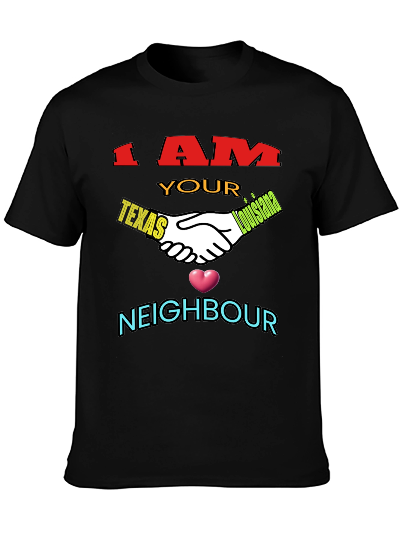 Texas Louisiana Neighbour T-Shirt