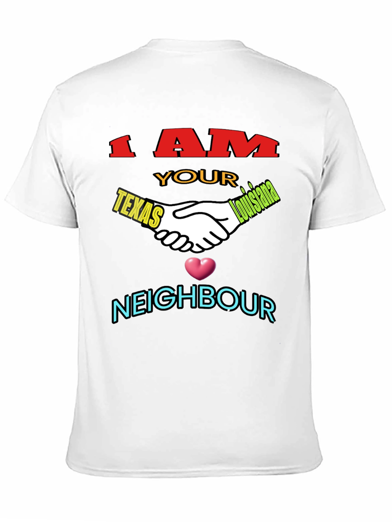 Texas Louisiana Neighbour T-Shirt