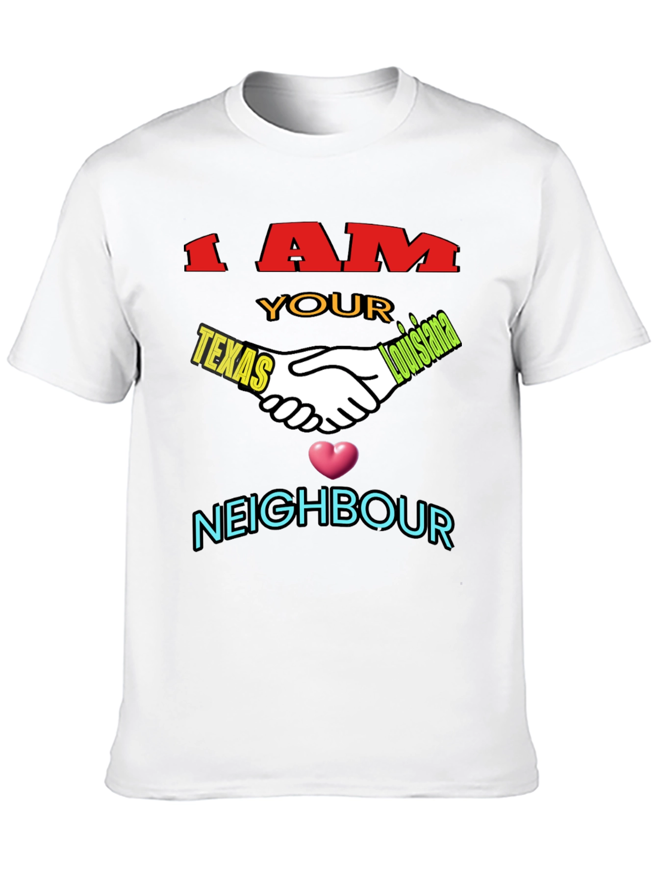 Texas Louisiana Neighbour T-Shirt
