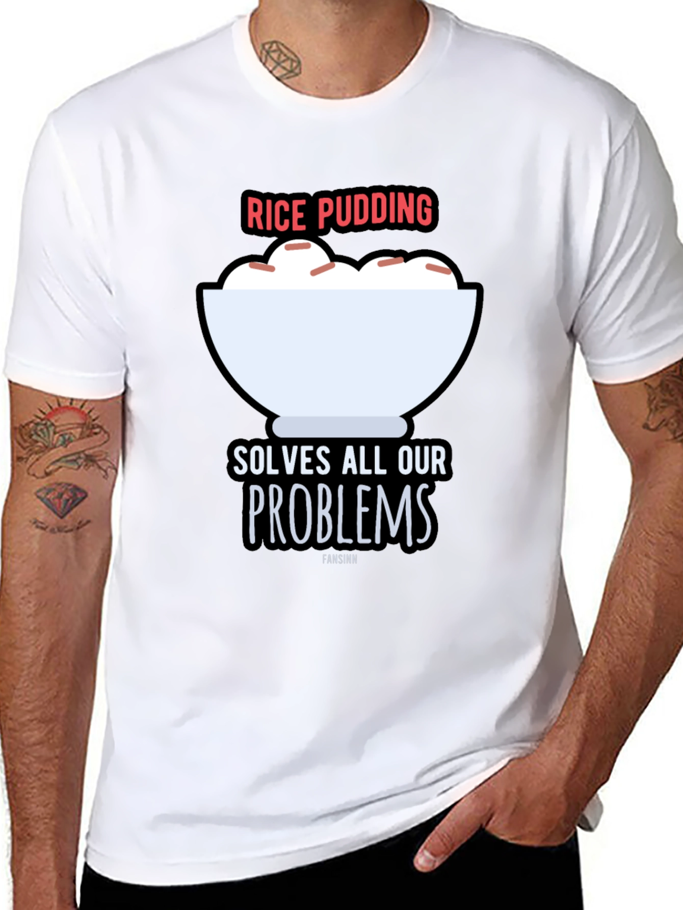 Rice Pudding Solves All Our Problems T-Shirt