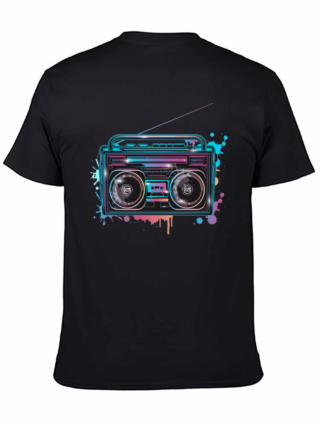 Retro Boombox Graphic T-Shirt