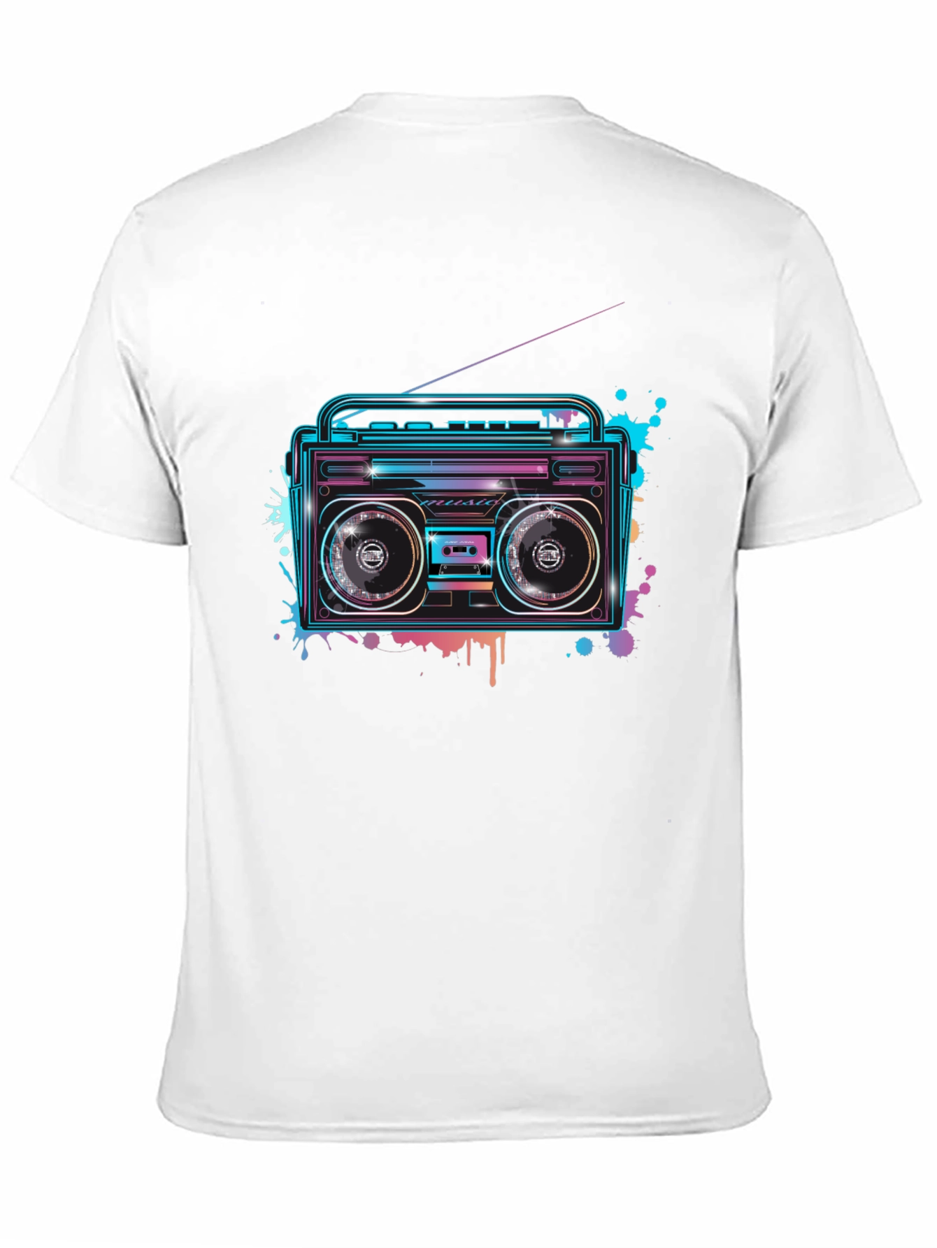 Retro Boombox Graphic T-Shirt