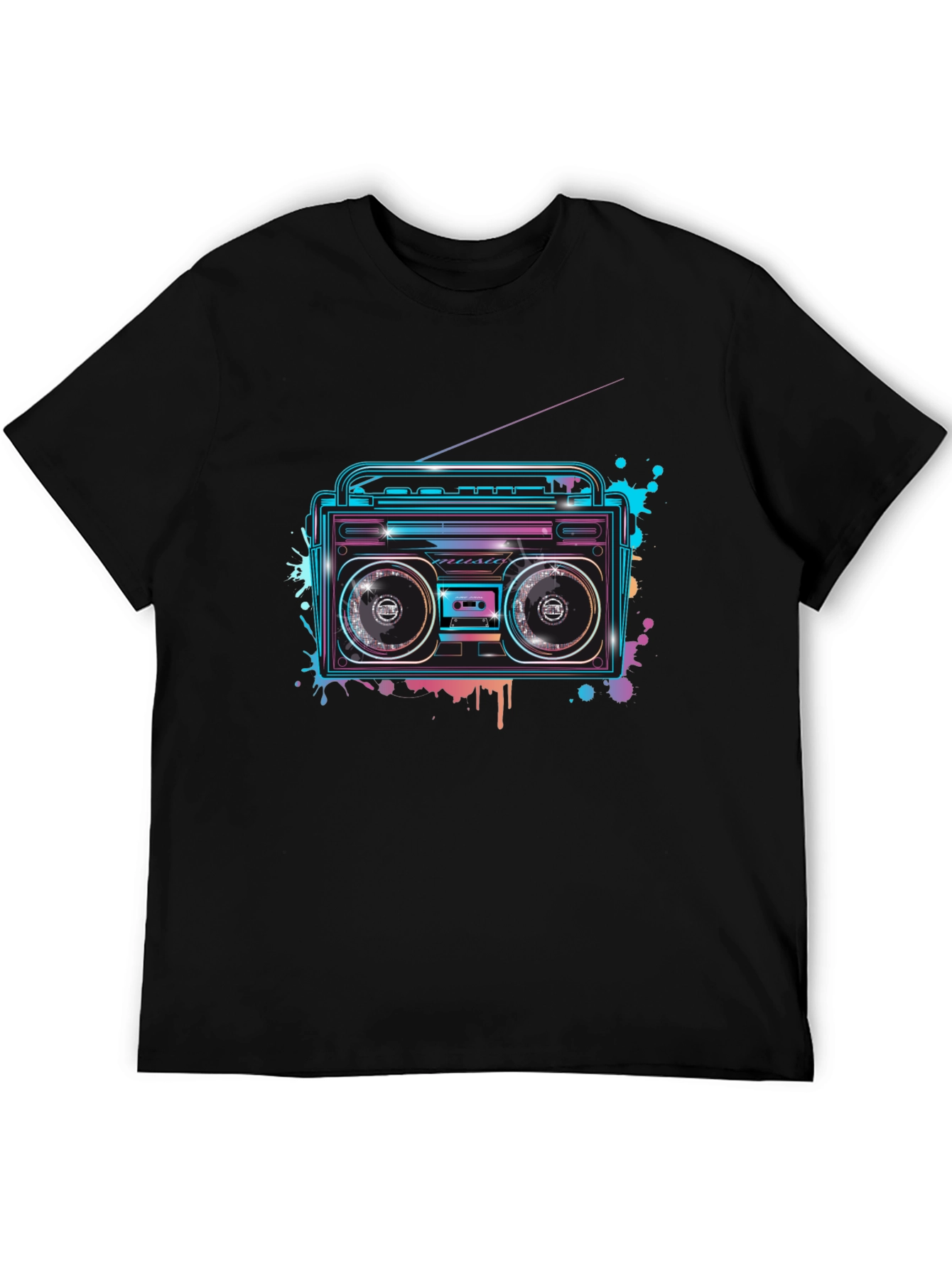 Retro Boombox Graphic T-Shirt
