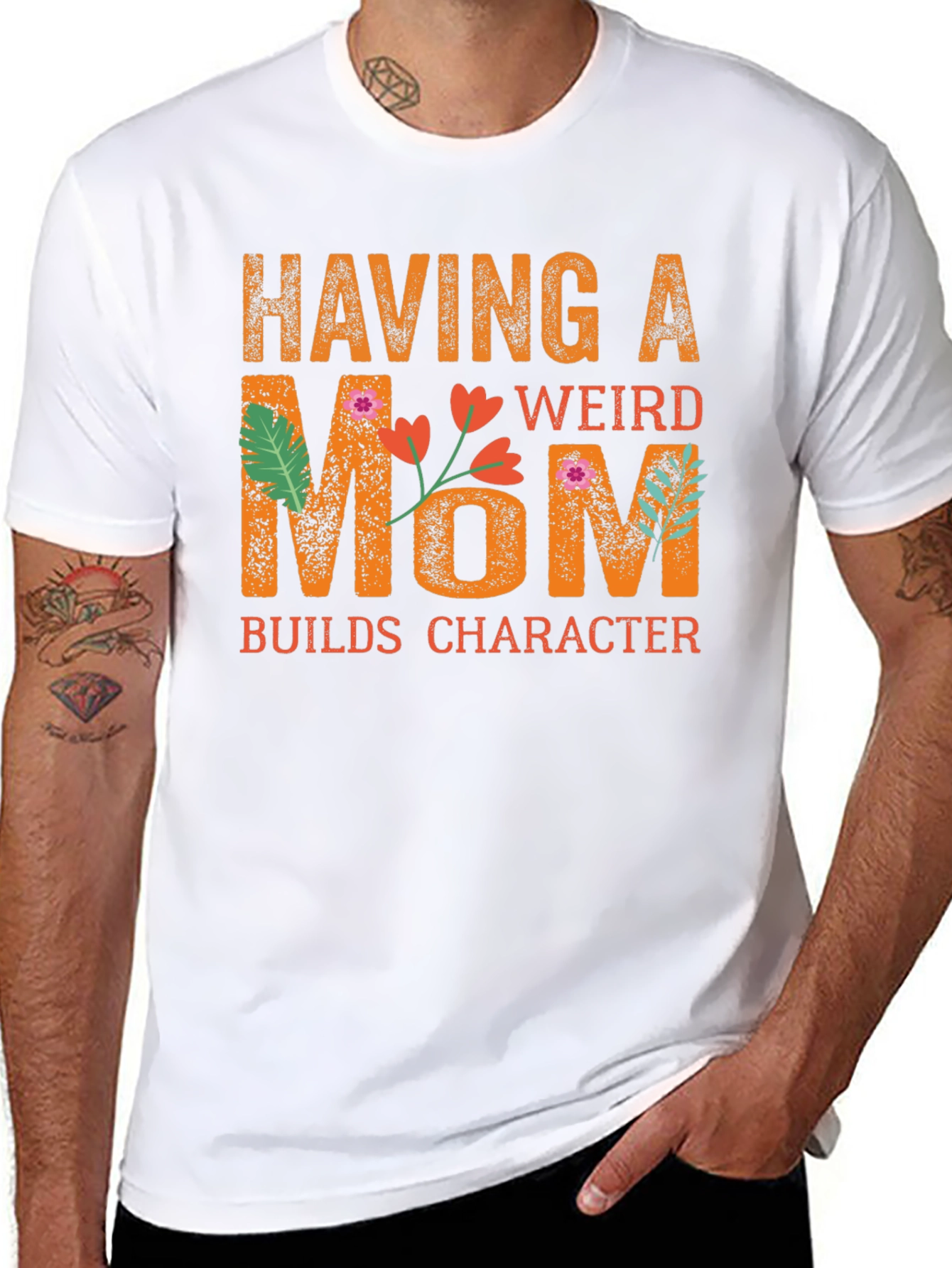 Funny Having a Weird Mom Graphic T-Shirt