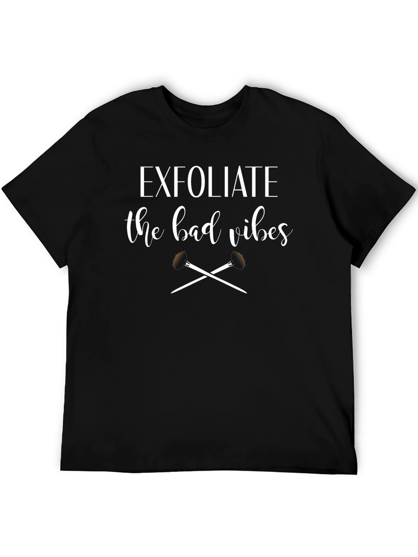Exfoliate Bad Vibes Black T-Shirt
