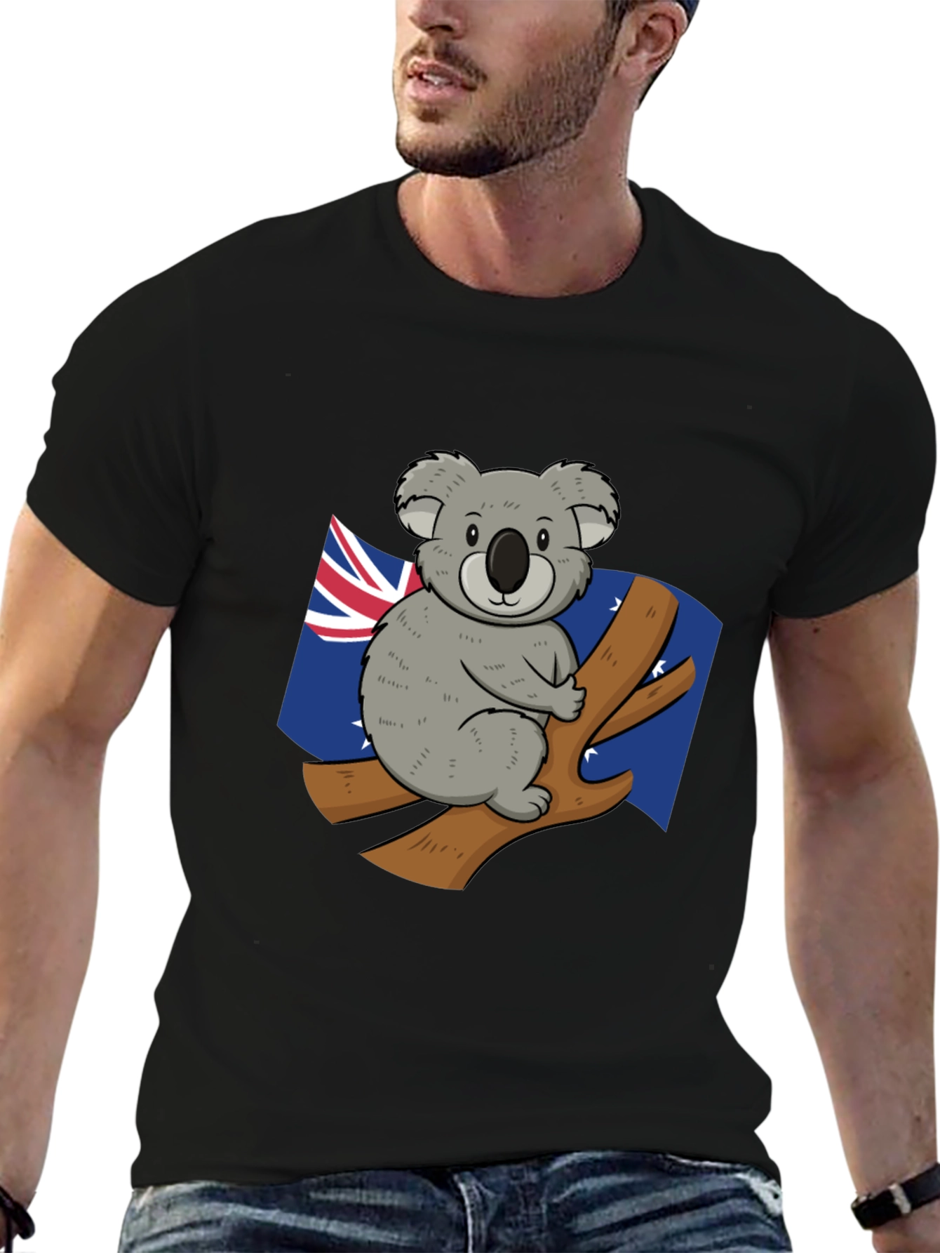 Koala Australia Flag Graphic Tee