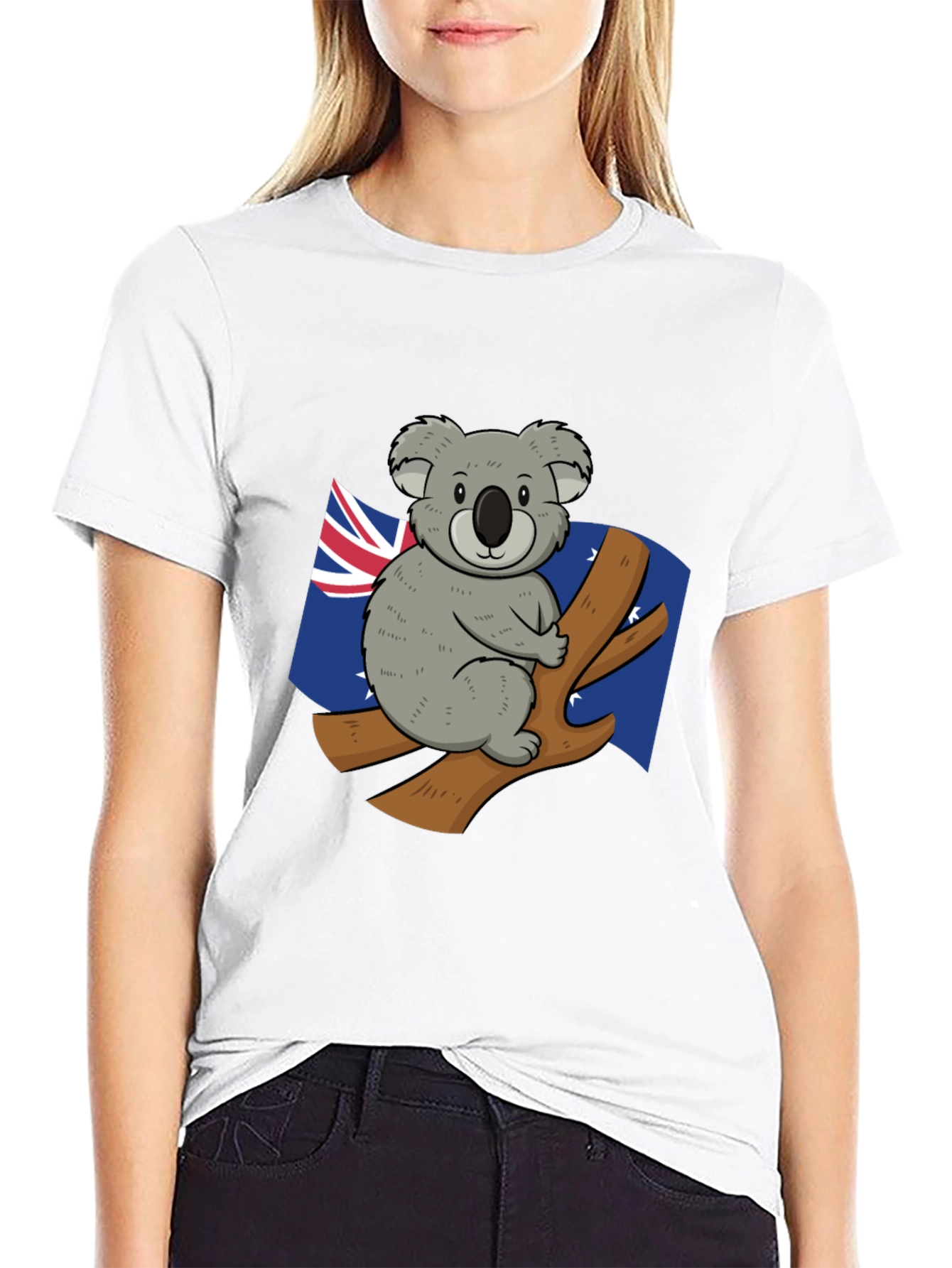 Koala Australia Flag Graphic Tee