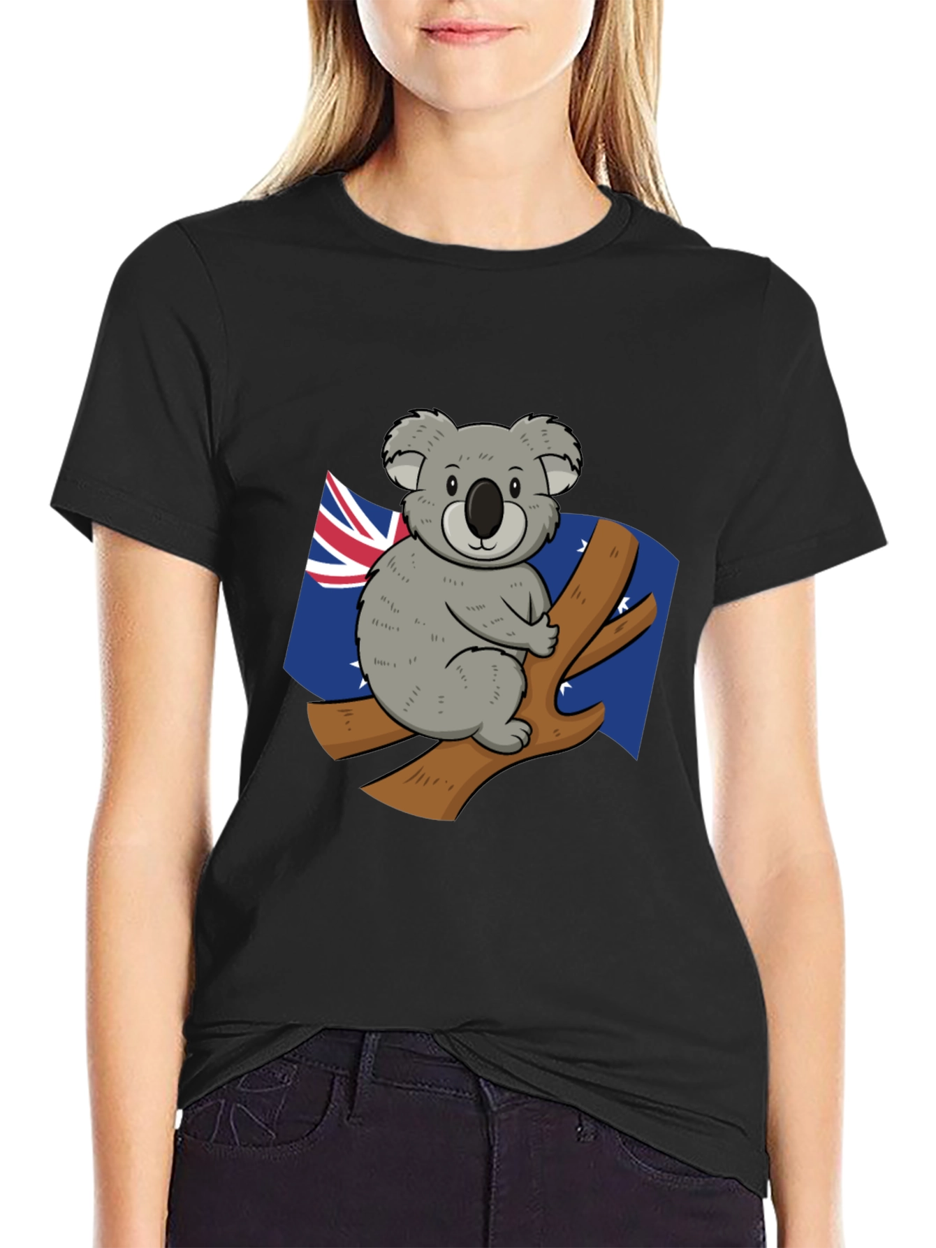 Koala Australia Flag Graphic Tee