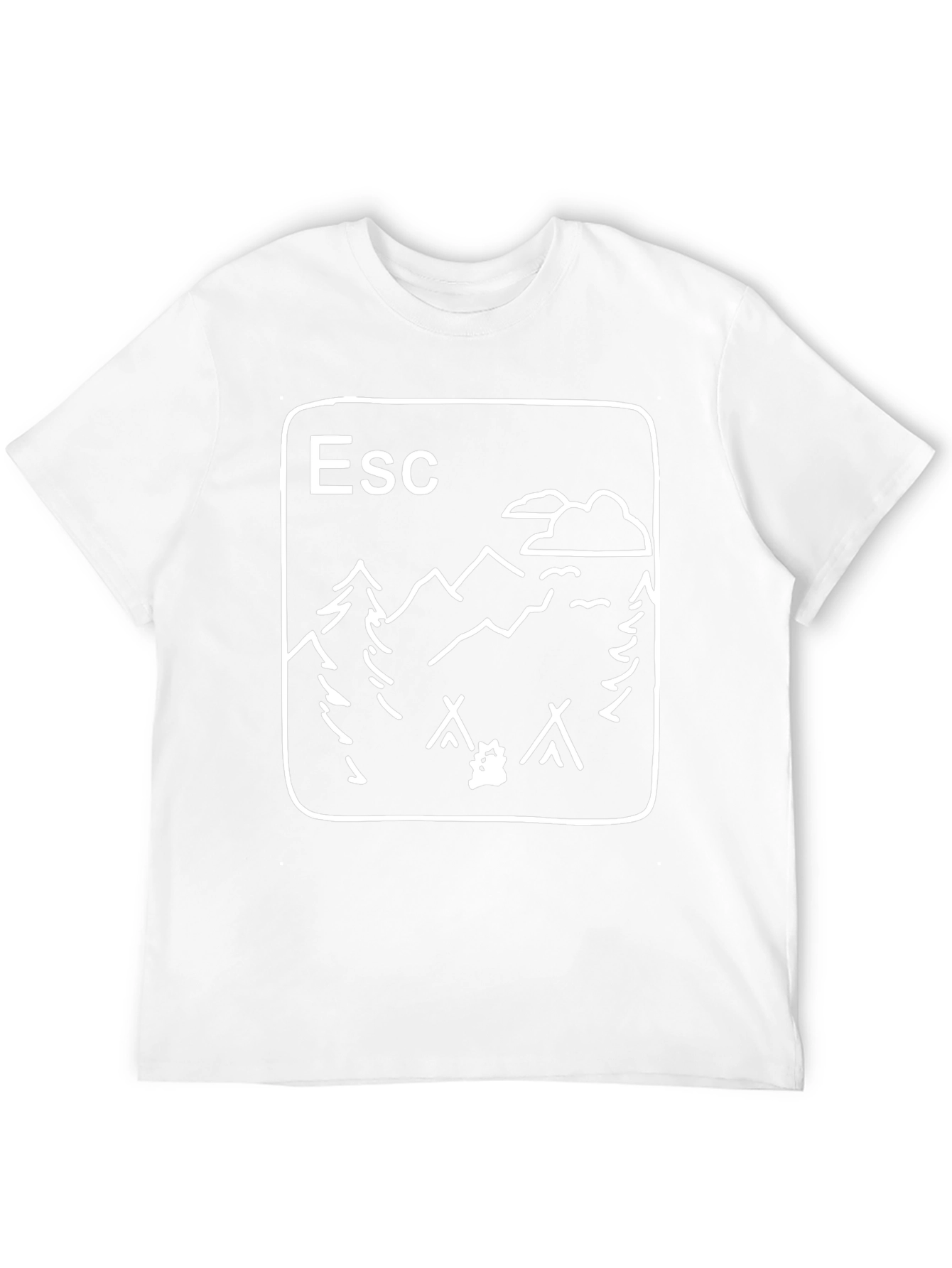 Escape to Nature Graphic T-Shirt - Black