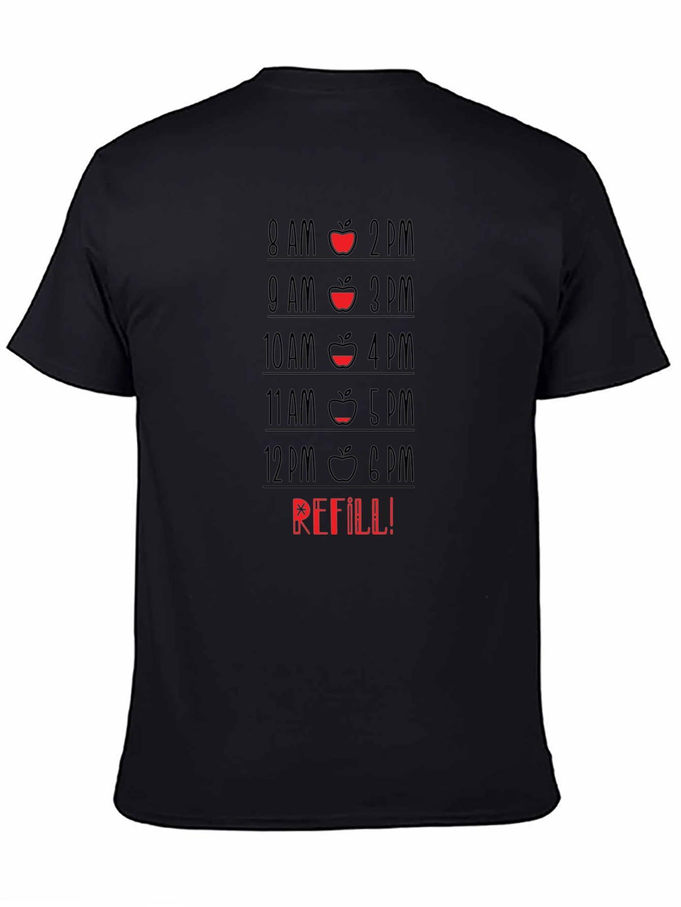 Funny Apple Time T-Shirt - Refill Needed