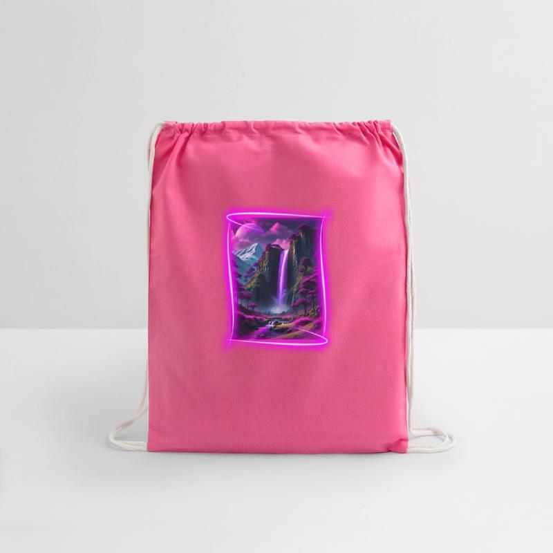 Neon, otherworldly nature scene.