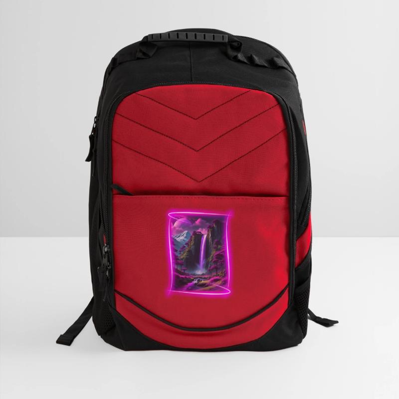 Neon, otherworldly nature scene.