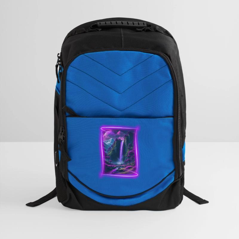 Neon, otherworldly nature scene.