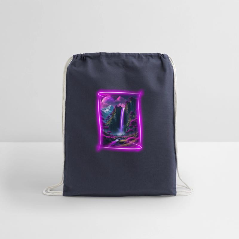 Neon, otherworldly nature scene.