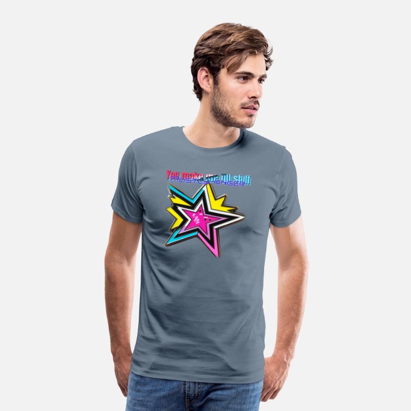 neon t shirt design with stars and anger