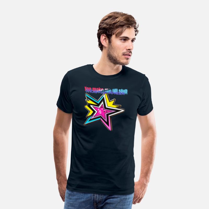 neon t shirt design with stars and anger