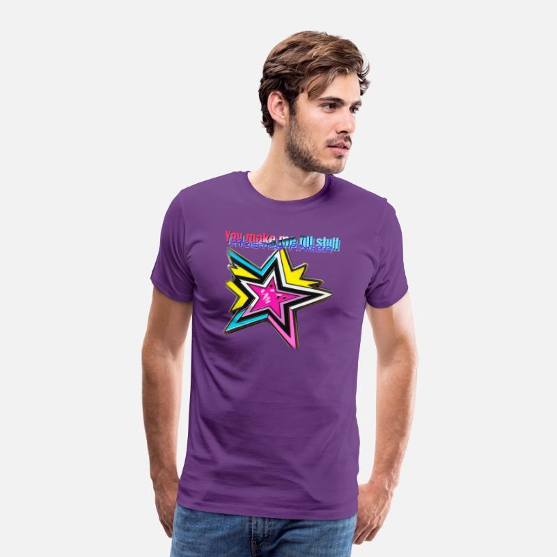neon t shirt design with stars and anger