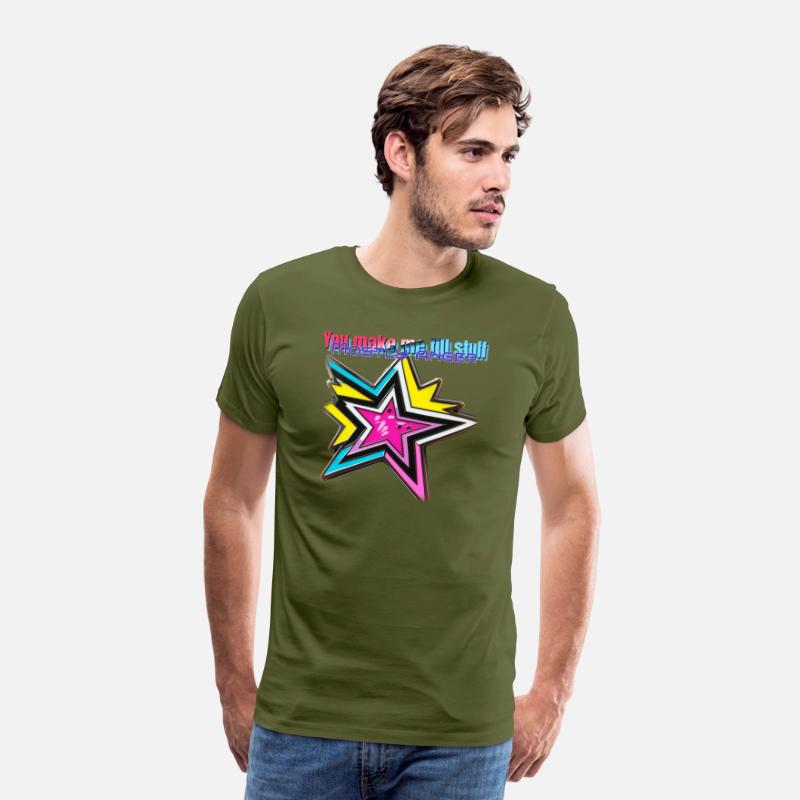 neon t shirt design with stars and anger