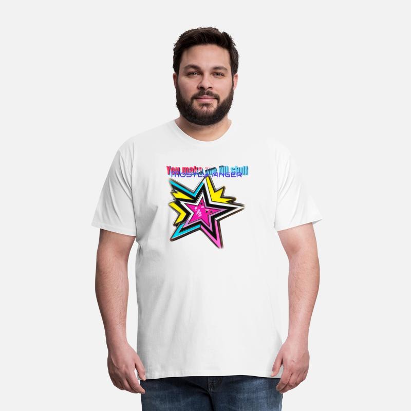 neon t shirt design with stars and anger