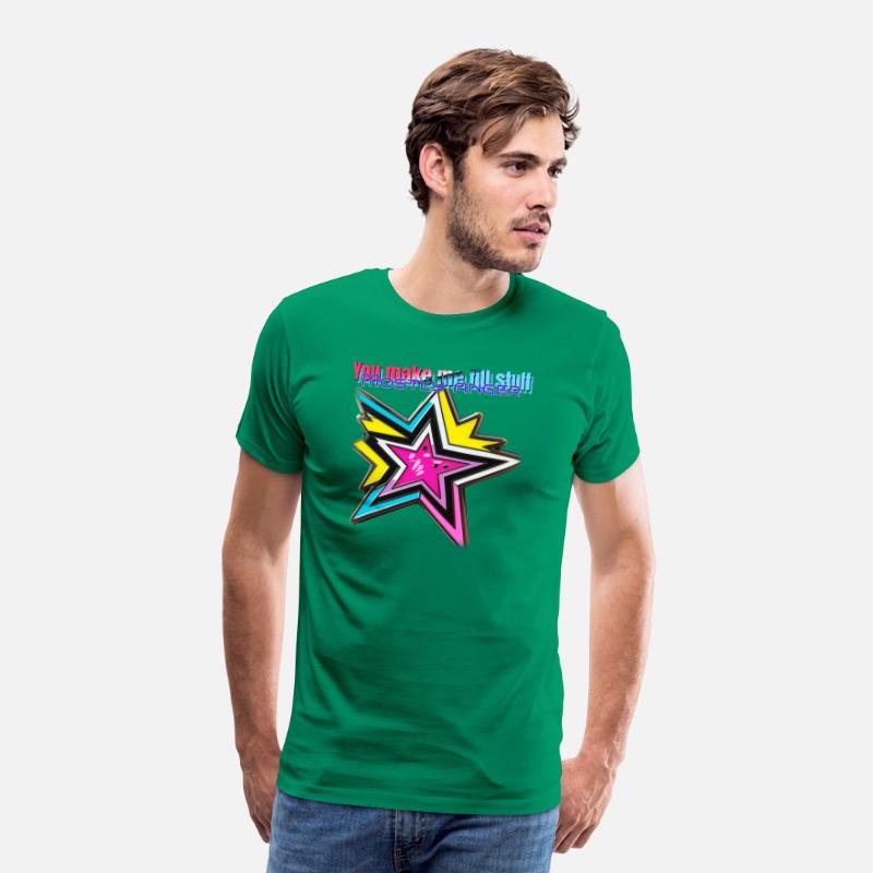 neon t shirt design with stars and anger