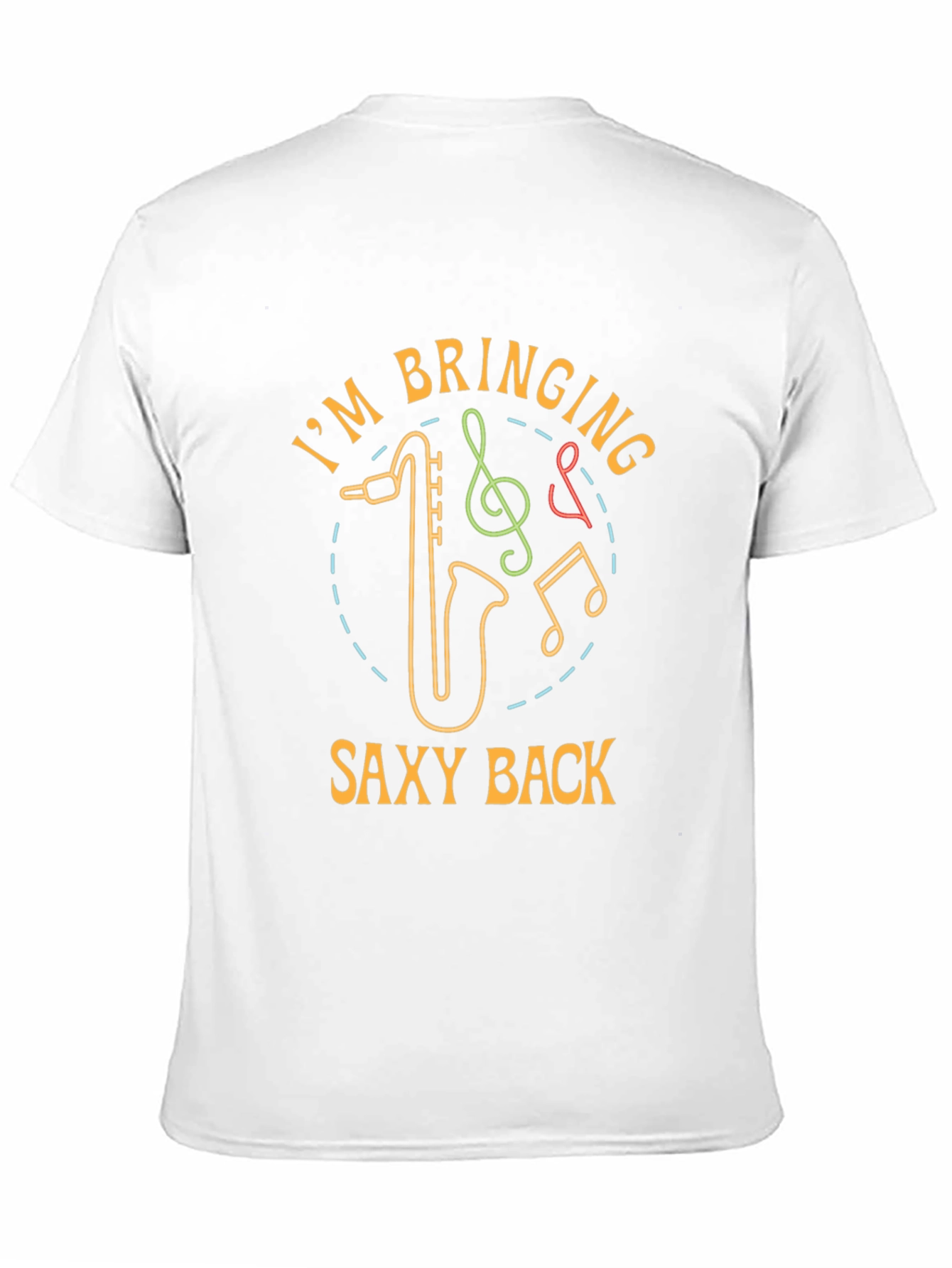 Saxy Back Graphic Tee - Musician T-Shirt
