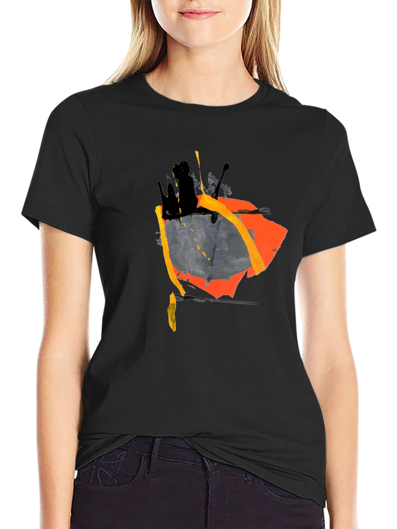 Abstract Art Graphic Tee - Modern Casual Style