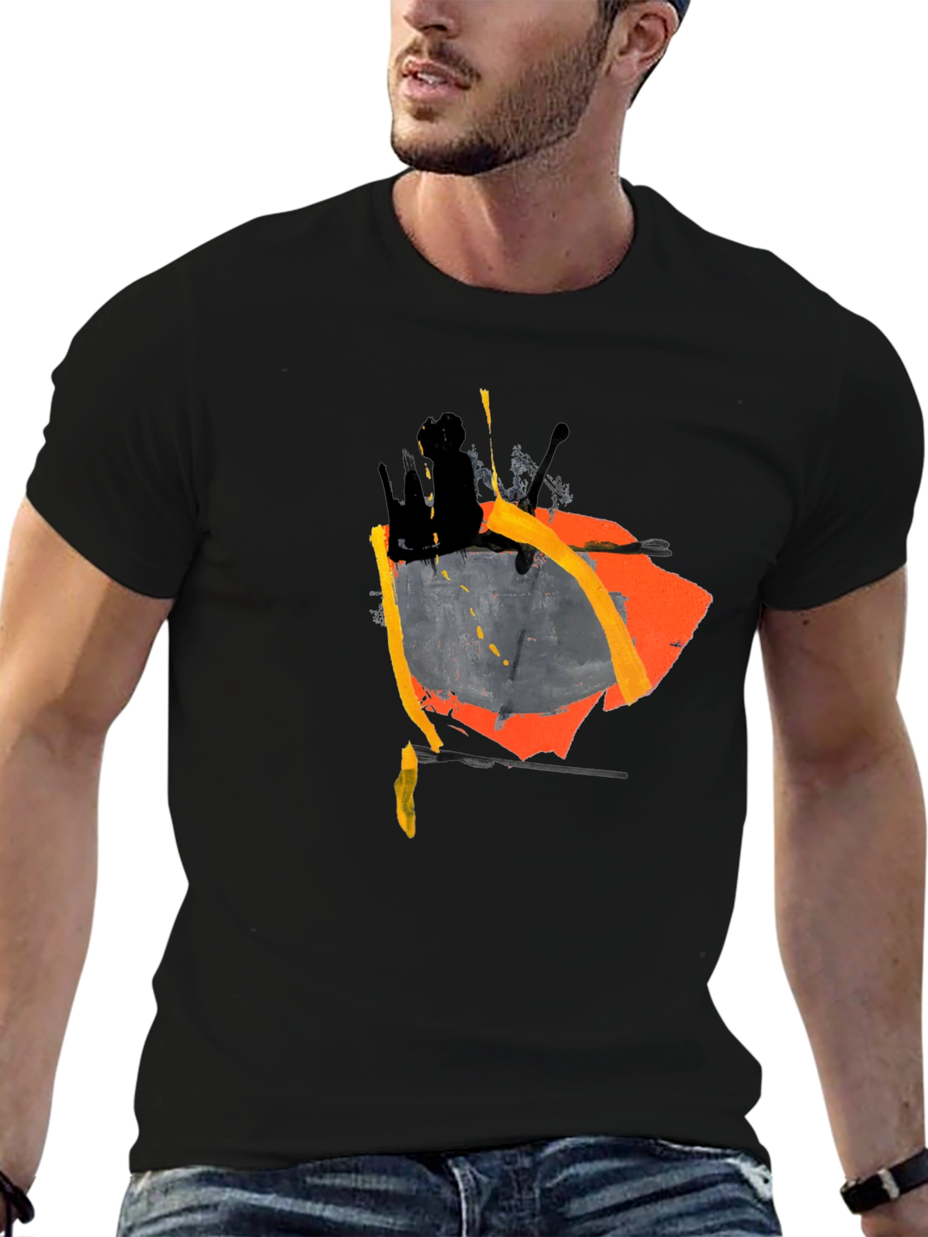 Abstract Art Graphic Tee - Modern Casual Style