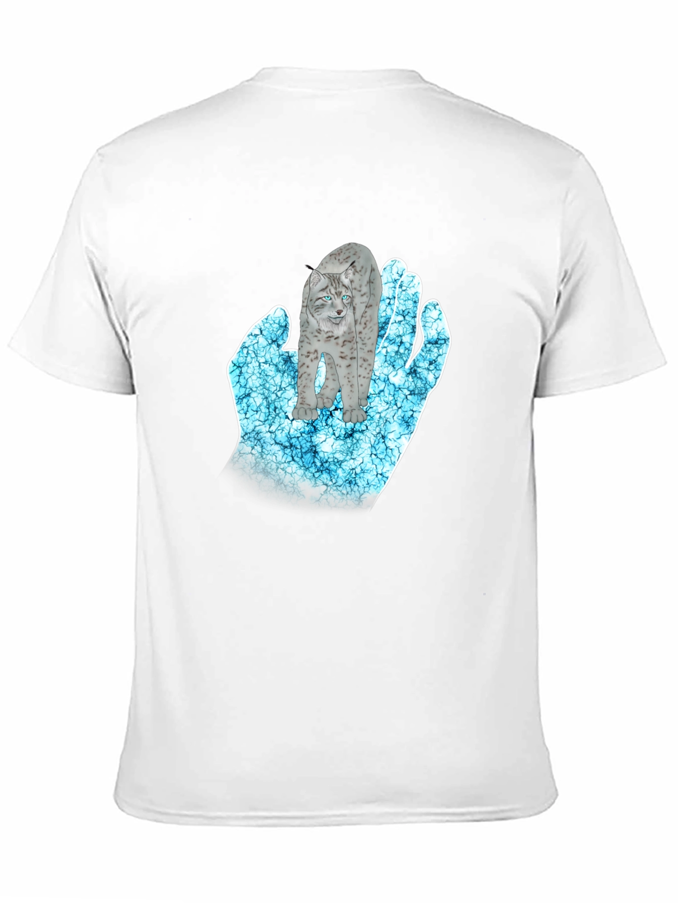 Mystical Lynx Hand Graphic T-Shirt