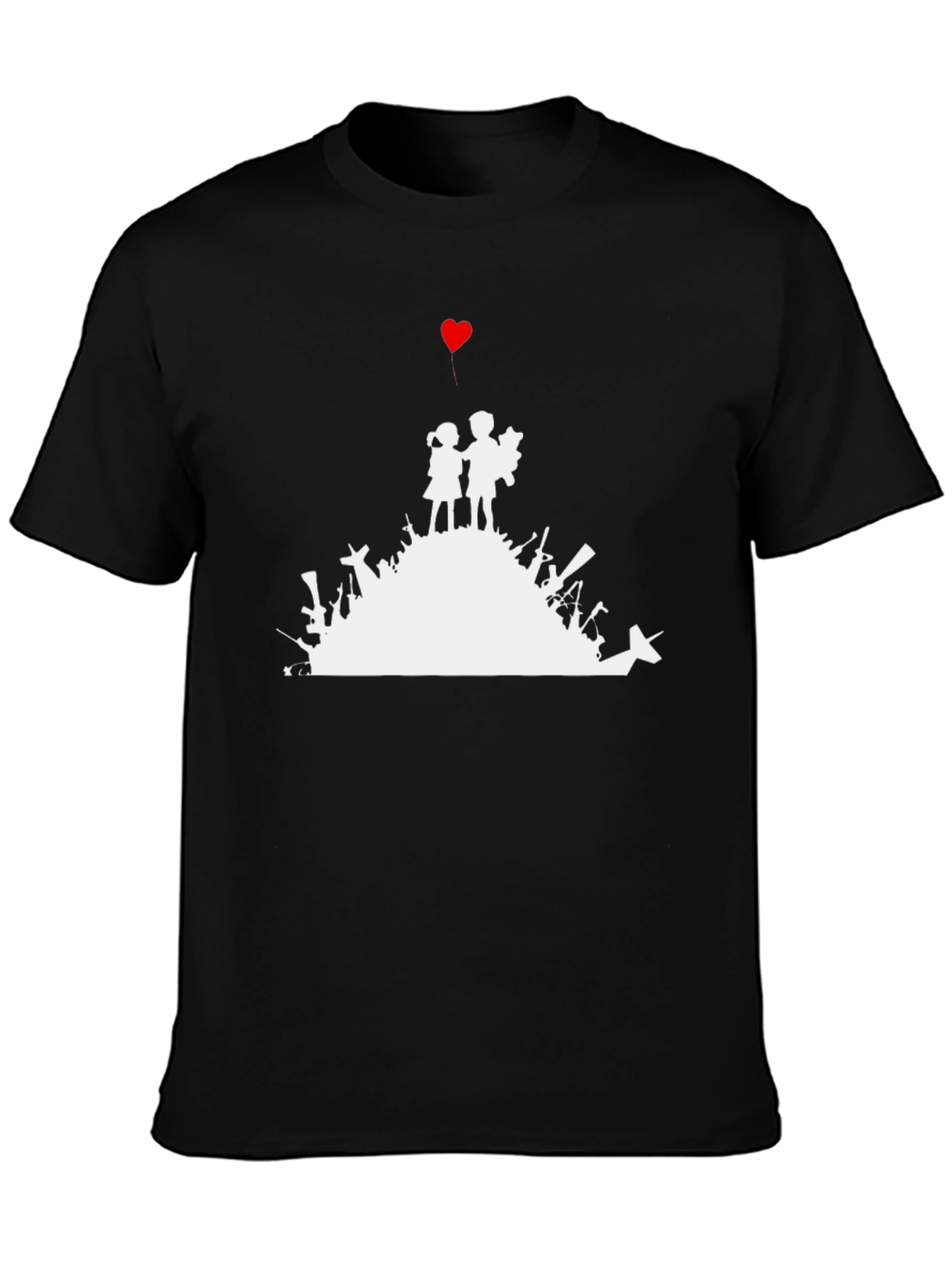 Peace Over War T-Shirt Black Graphic Tee